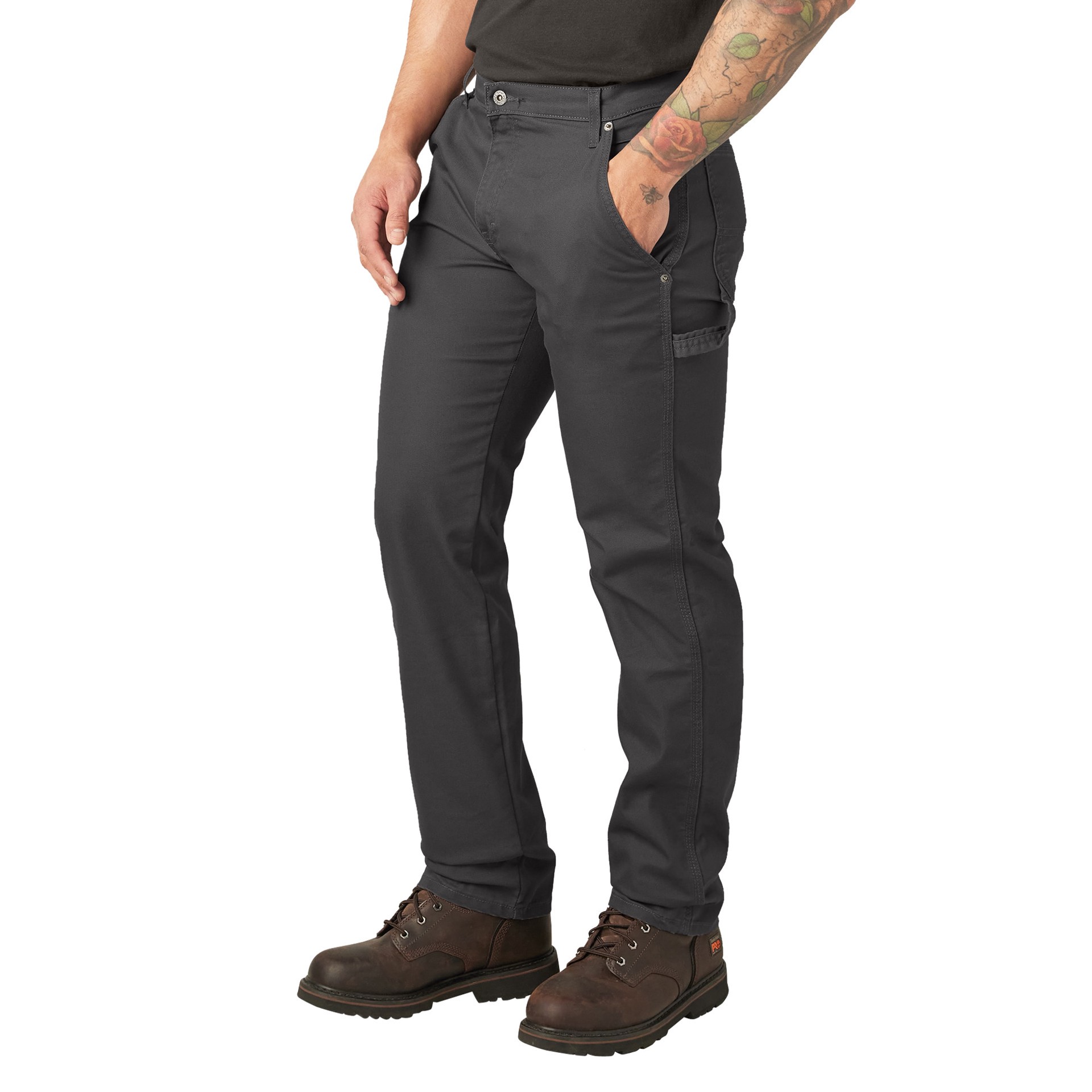 slide 3 of 4, Dickies Men's Regular Fit Stonewash Slate Twill Work pants ( 34 x 34 ), 1 ct