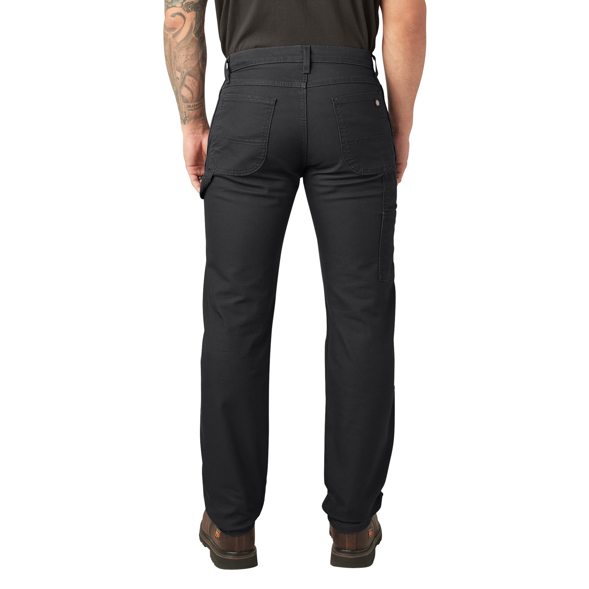 slide 2 of 4, Dickies Men's Regular Fit Stonewashed Black Twill Work pants ( 42 x 32 ), 1 ct