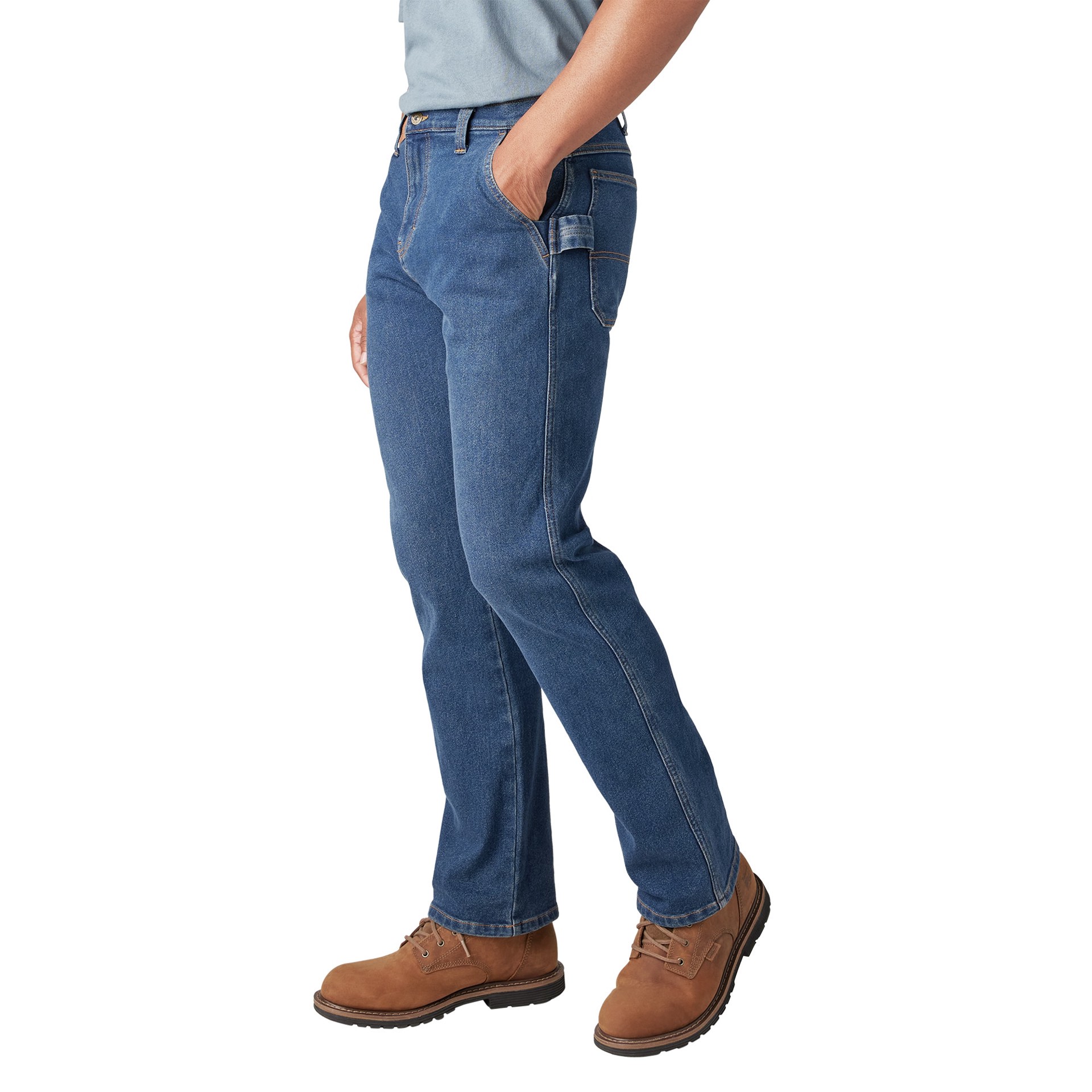 slide 3 of 4, Dickies Men's Regular Fit Denim Medium Wash Denim Work pants ( 40 x 32 ), 1 ct