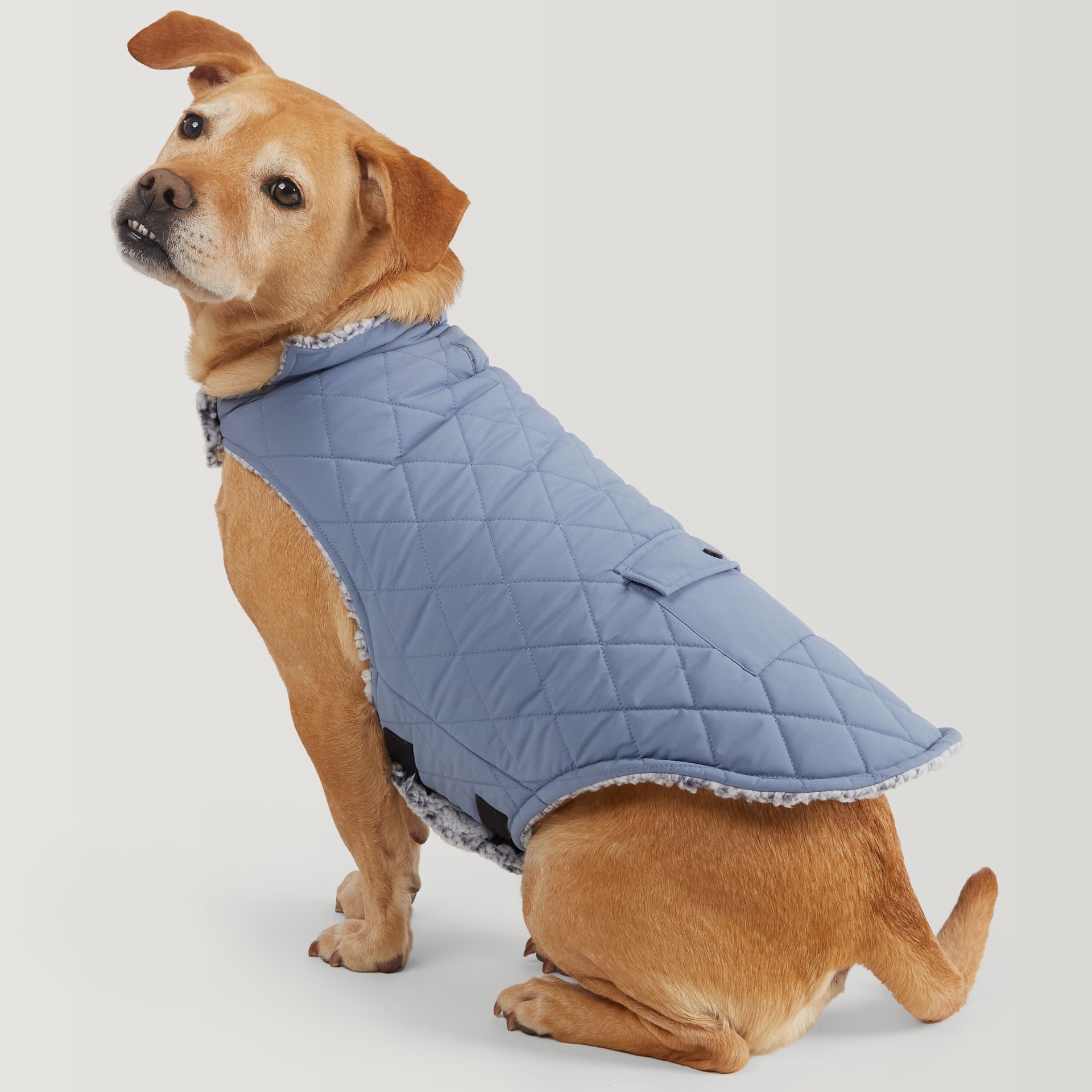 slide 3 of 5, Free Country Blue Stonewash Dog/Cat Pet Jacket Medium, 1 ct