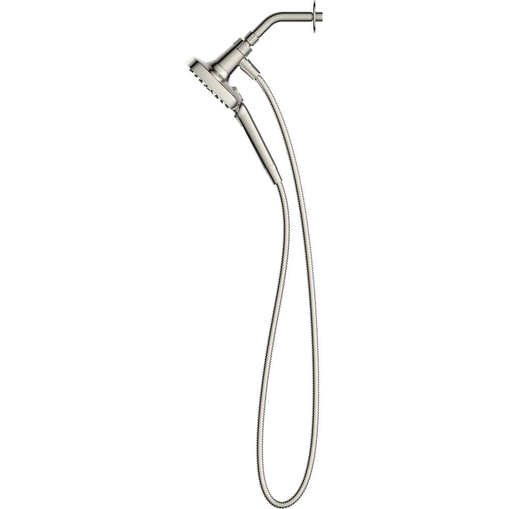 slide 5 of 6, allen + roth SOMERTON 4 -Spray Brushed Nichel 5.15-in Handheld Shower Head 1.8 GPM, 1 ct