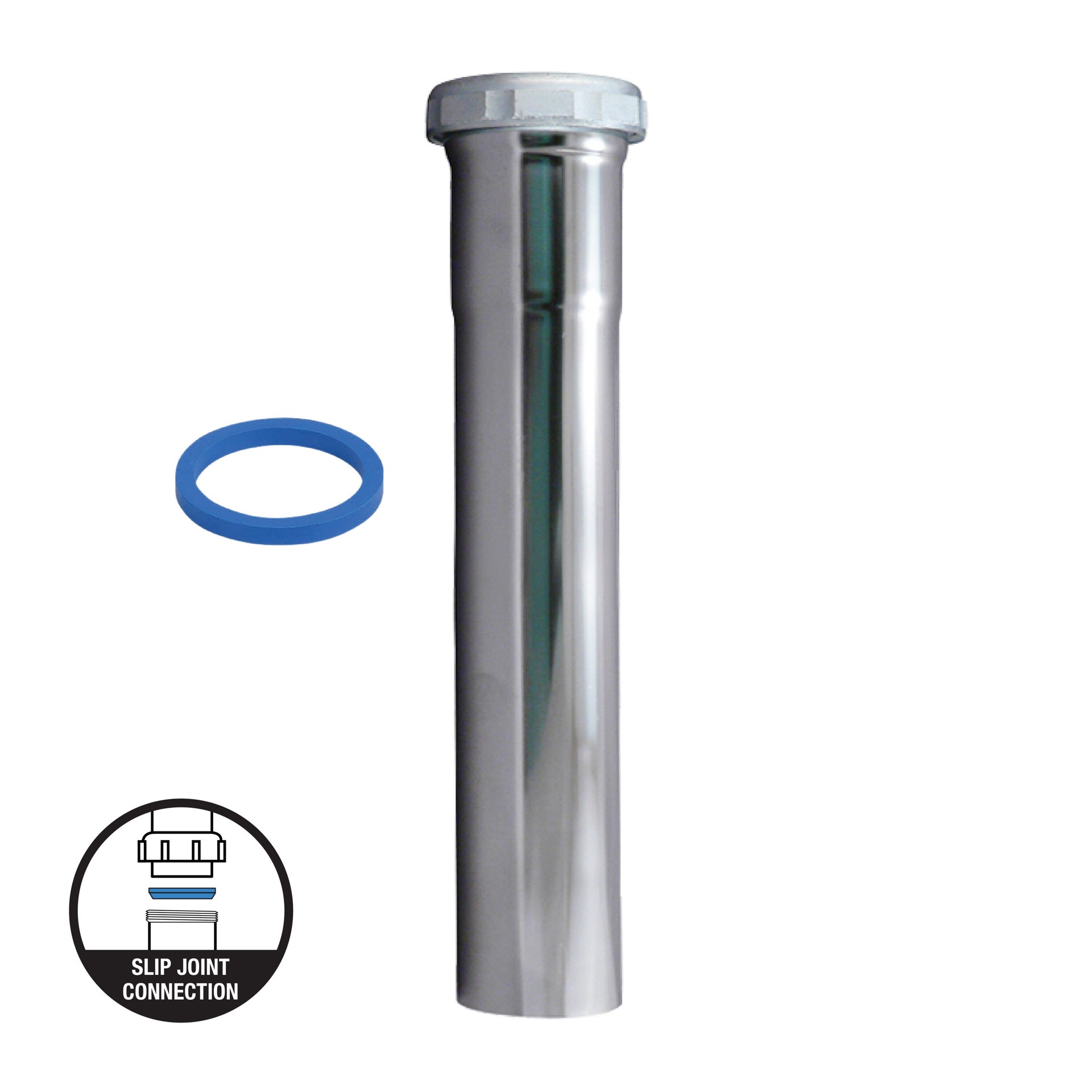 slide 1 of 6, Dearborn 1-1/2-in Brass Slip joint extension tube, 1 ct