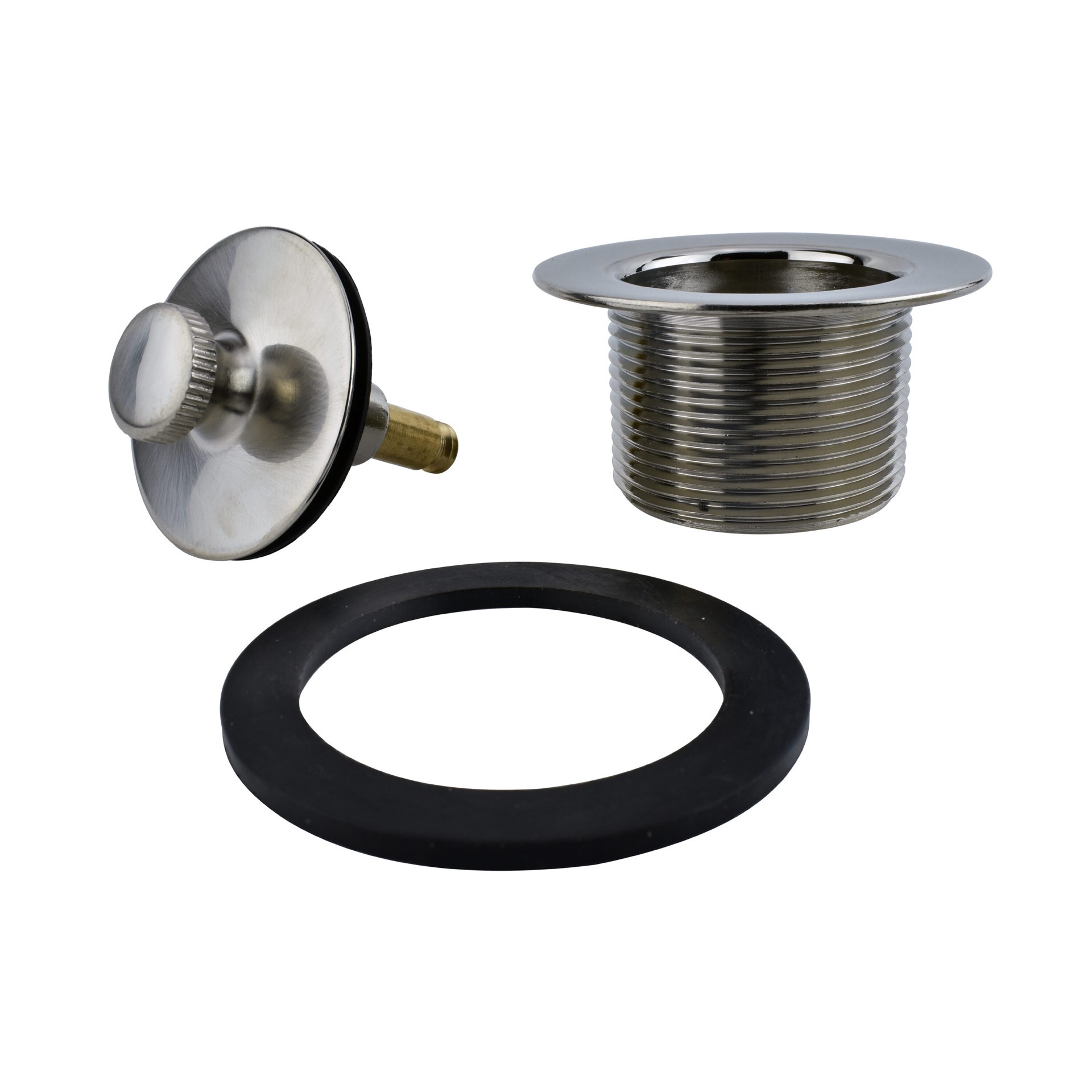 slide 3 of 6, Dearborn Push N Pull Closure Assembly - Brushed Nickel, 1 ct