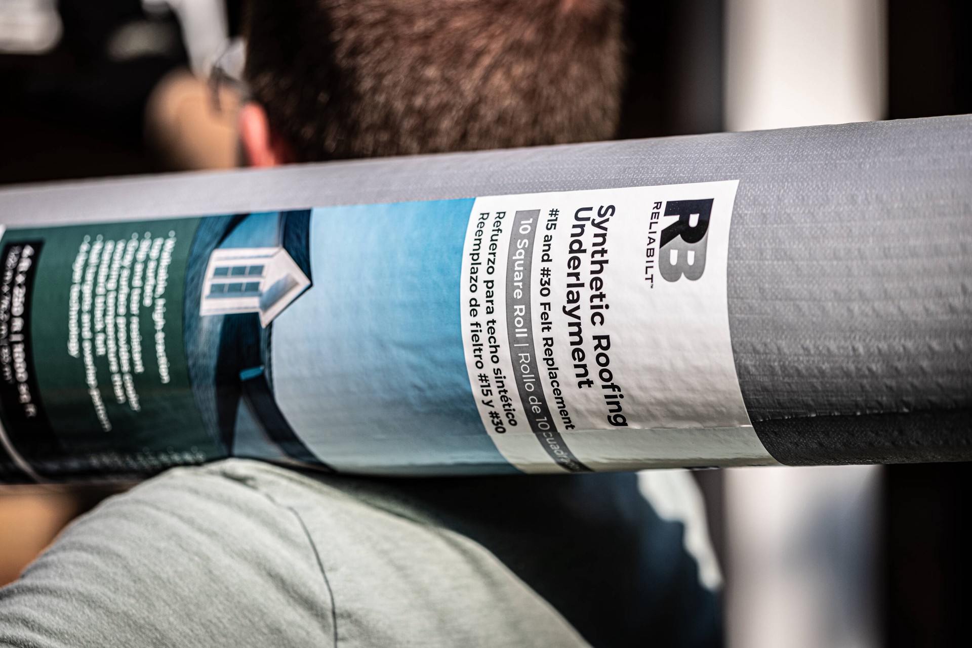 slide 3 of 6, RELIABILT Synthetic Underlayment 48-in x 3.7 1000-sq ft Synthetic Roof Underlayment, 1 ct