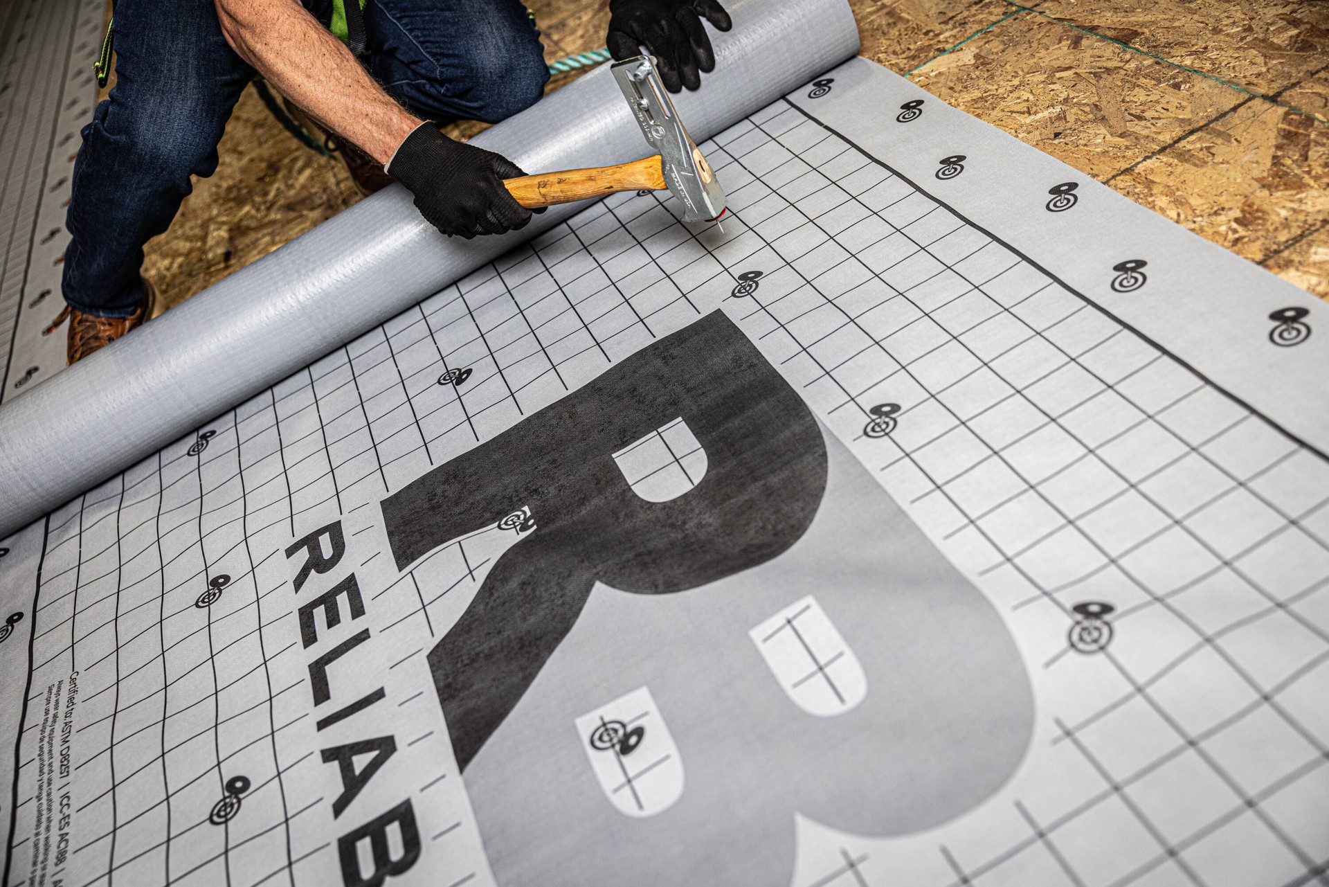 slide 5 of 6, RELIABILT Synthetic Underlayment 48-in x 3.7 1000-sq ft Synthetic Roof Underlayment, 1 ct