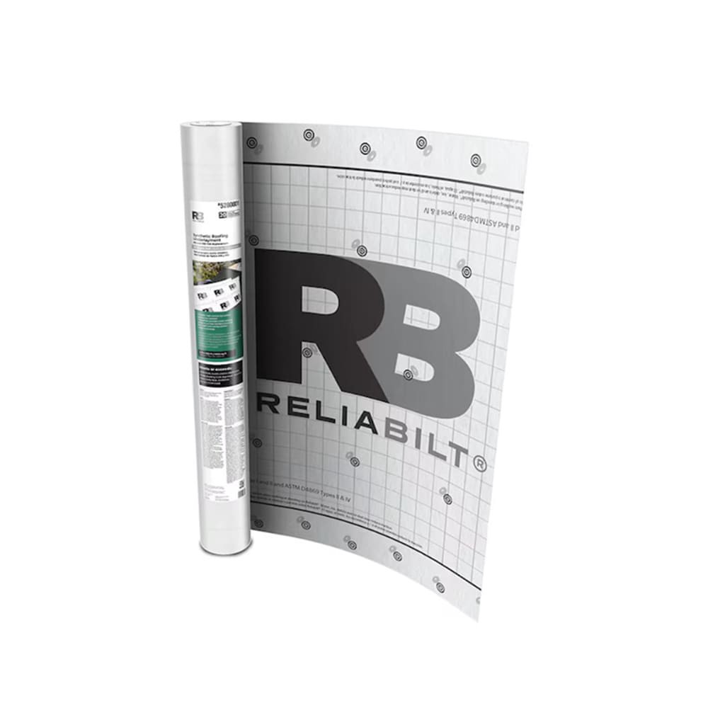 slide 1 of 6, RELIABILT Synthetic Underlayment 48-in x 3.7 1000-sq ft Synthetic Roof Underlayment, 1 ct