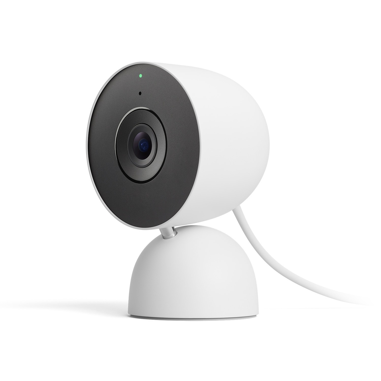 slide 2 of 6, Google NEW - Nest Cam Indoor (wired, 3rd gen) - Snow, 1 ct