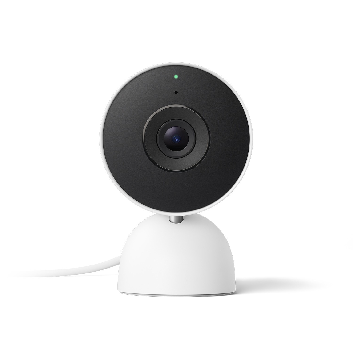 slide 1 of 6, Google NEW - Nest Cam Indoor (wired, 3rd gen) - Snow, 1 ct
