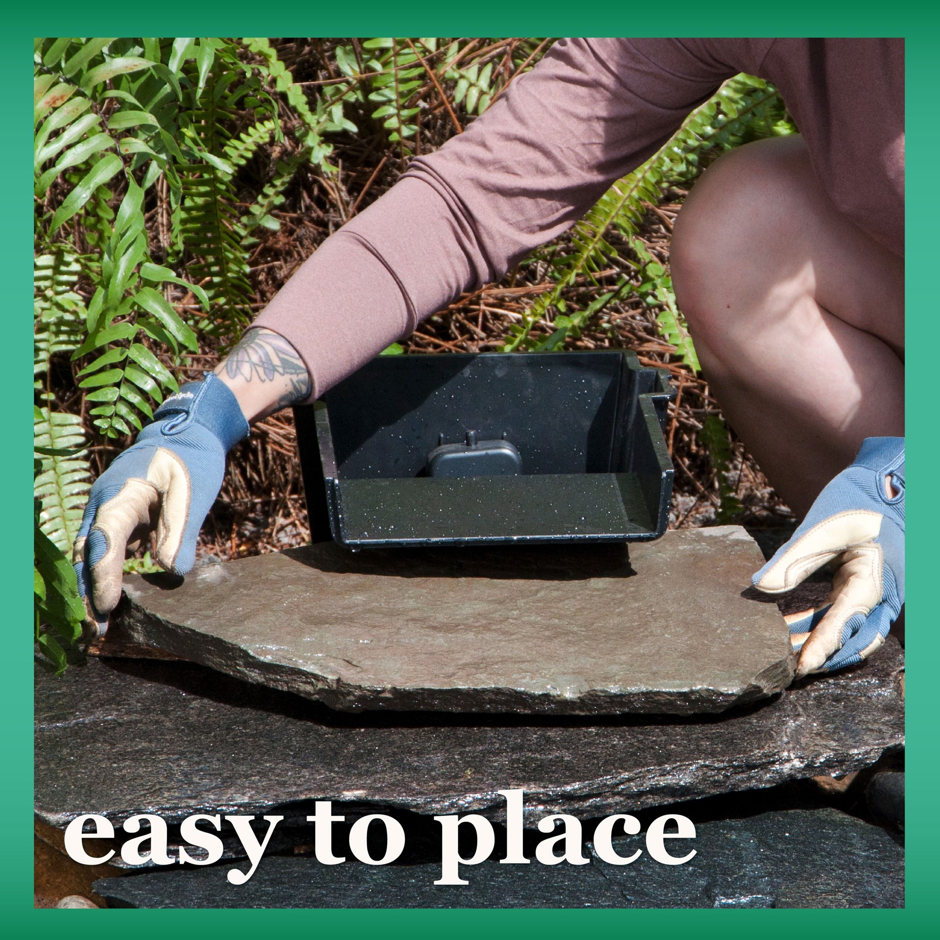 slide 6 of 6, smartpond 14.5-in x 10.4-in x 6.0-in Black Plastic Pond Waterfall box, 1 ct