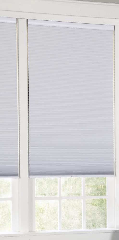 slide 5 of 6, allen + roth 31-in x 48-in White Blackout Cordless Cellular Shade, 1 ct