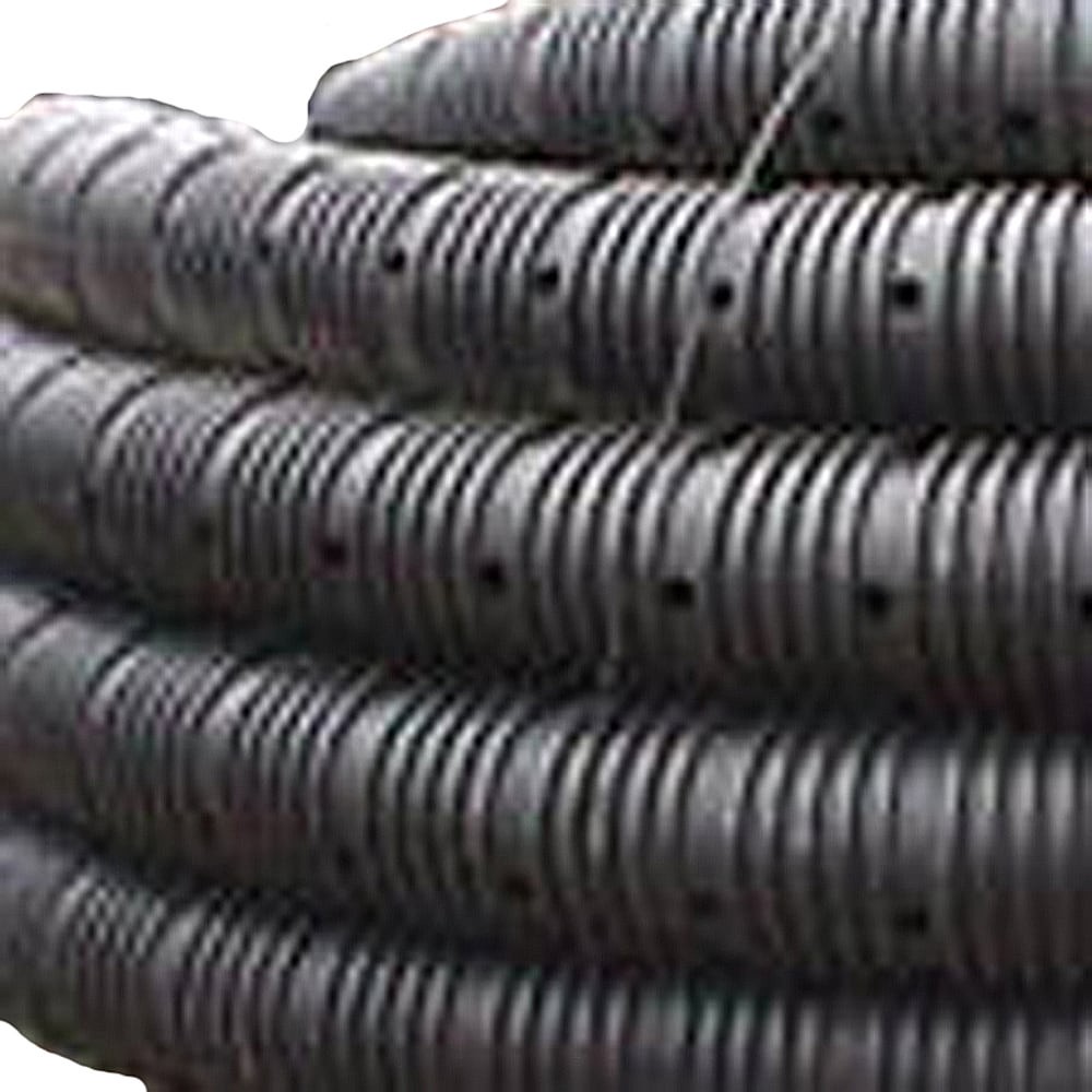 slide 1 of 6, ADS 4-in x 100-ft Corrugated Leach Bed Pipe, 1 ct