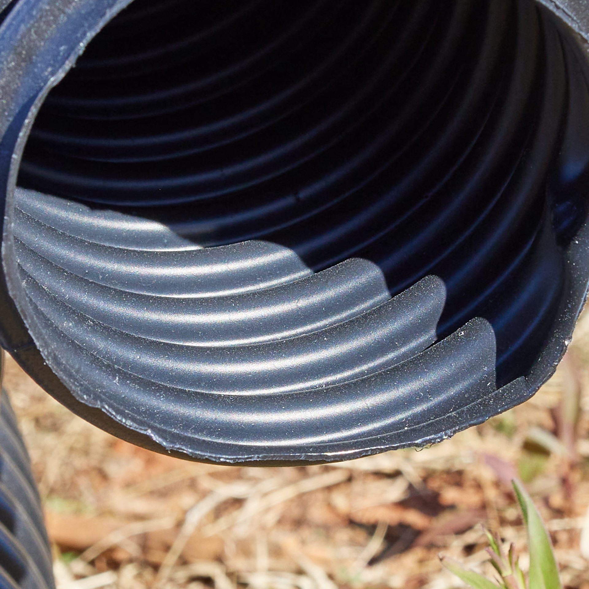 slide 3 of 6, ADS 4-in x 50-ft Corrugated Solid Pipe, 1 ct