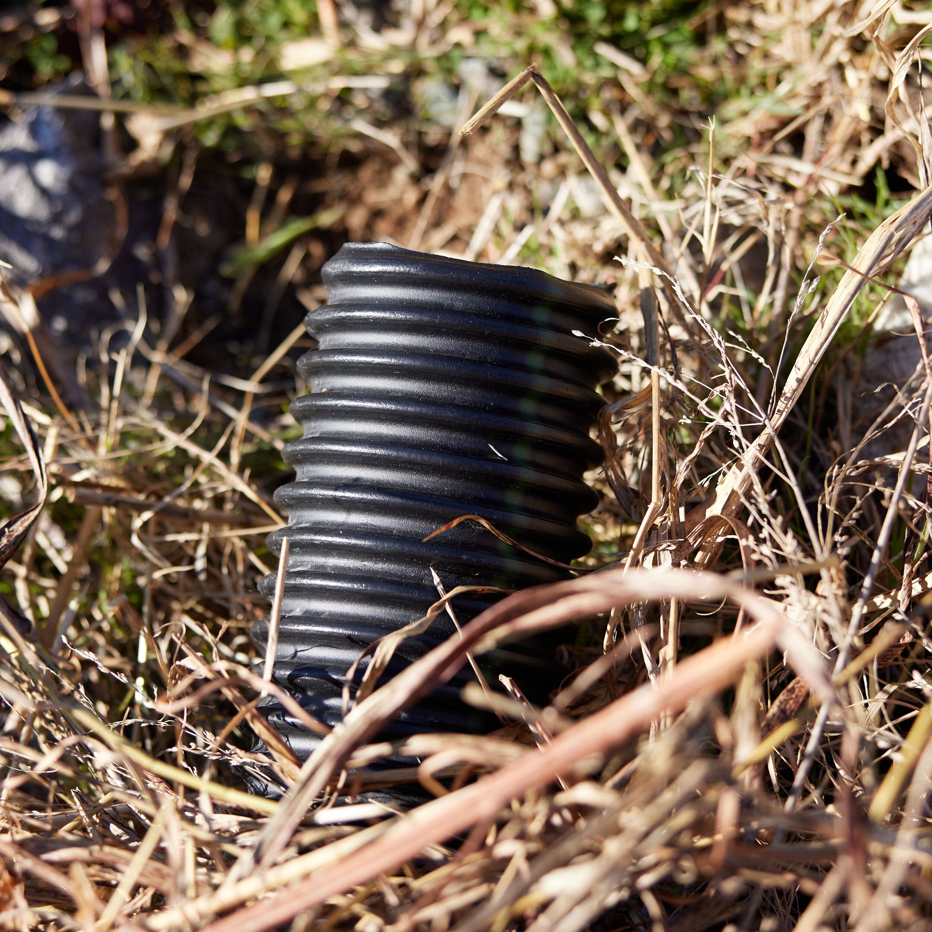 slide 5 of 6, ADS 4-in x 50-ft Corrugated Solid Pipe, 1 ct