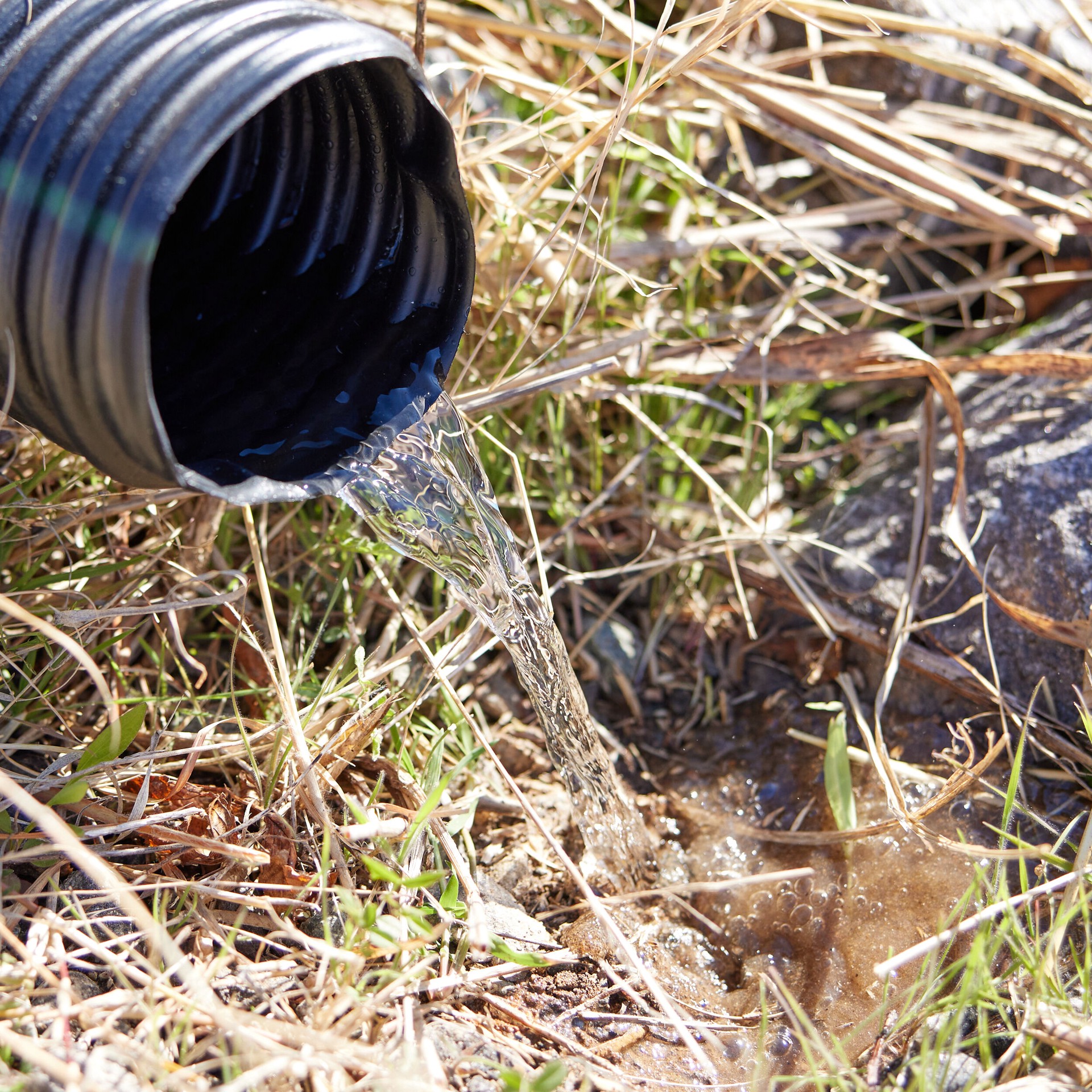 slide 6 of 6, ADS 4-in x 50-ft Corrugated Solid Pipe, 1 ct