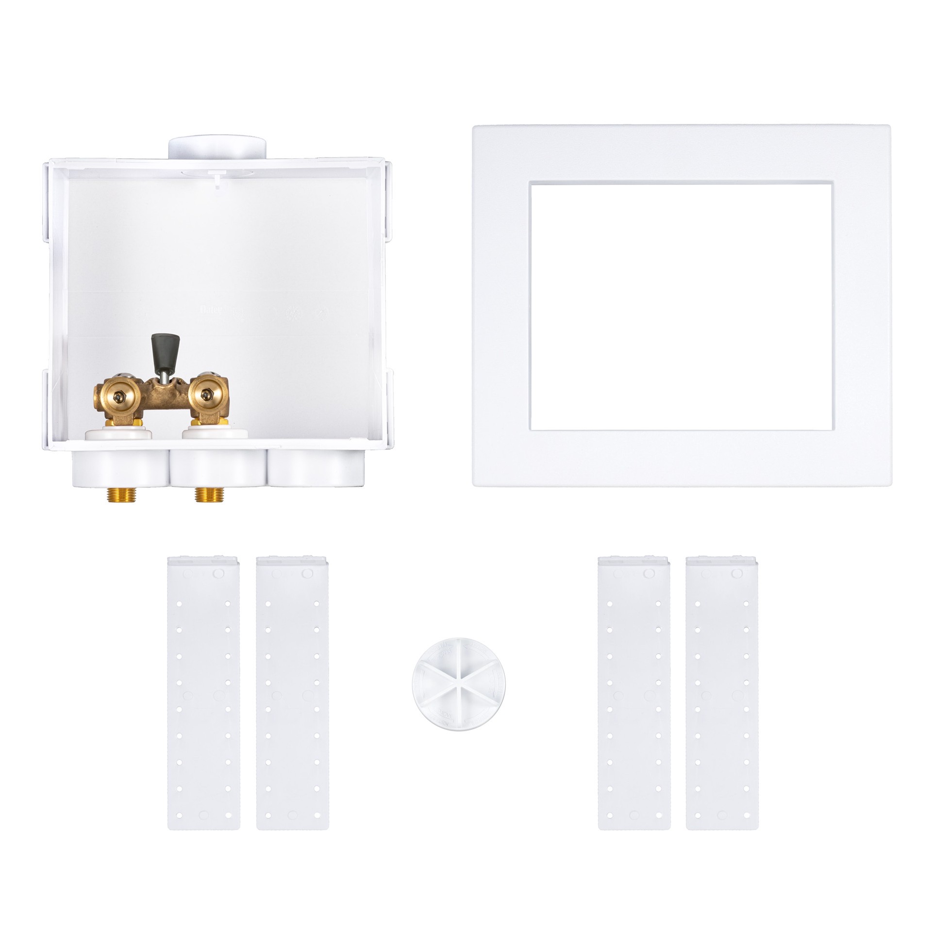 slide 1 of 6, Oatey Quadtro Single lever Copper sweat Washing machine Outlet Box, 1 ct