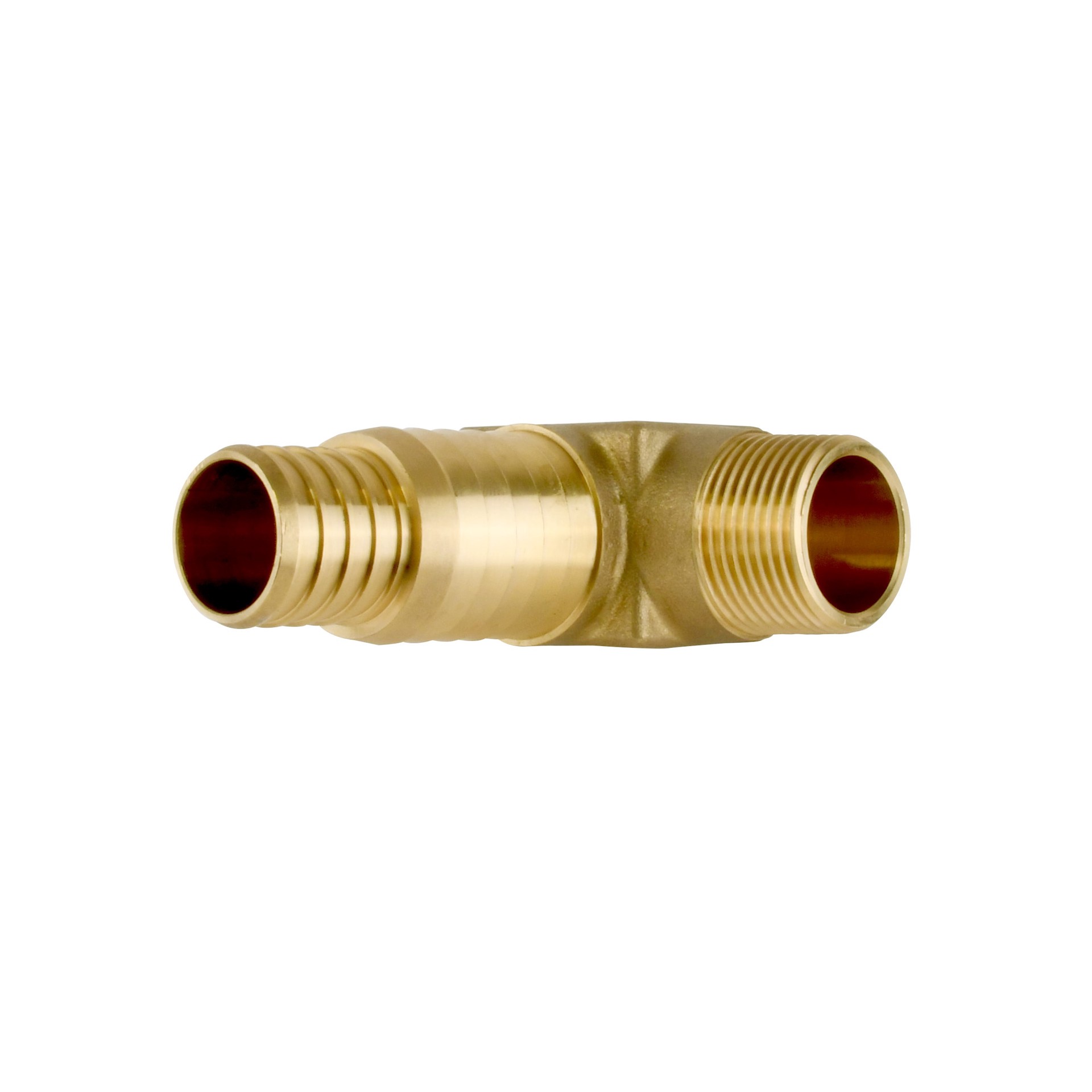 slide 3 of 6, RELIABILT Lead free brass 3/4 MNPT thread x 1 PEX B poly barb, 1 ct