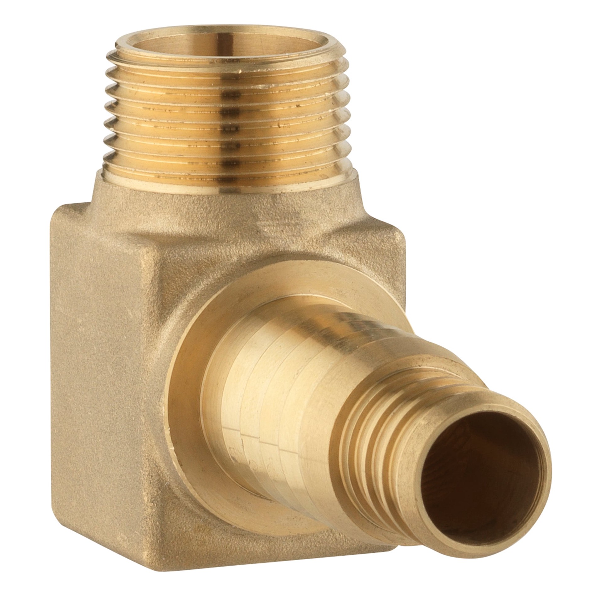 slide 5 of 6, RELIABILT Lead free brass 3/4 MNPT thread x 1 PEX B poly barb, 1 ct