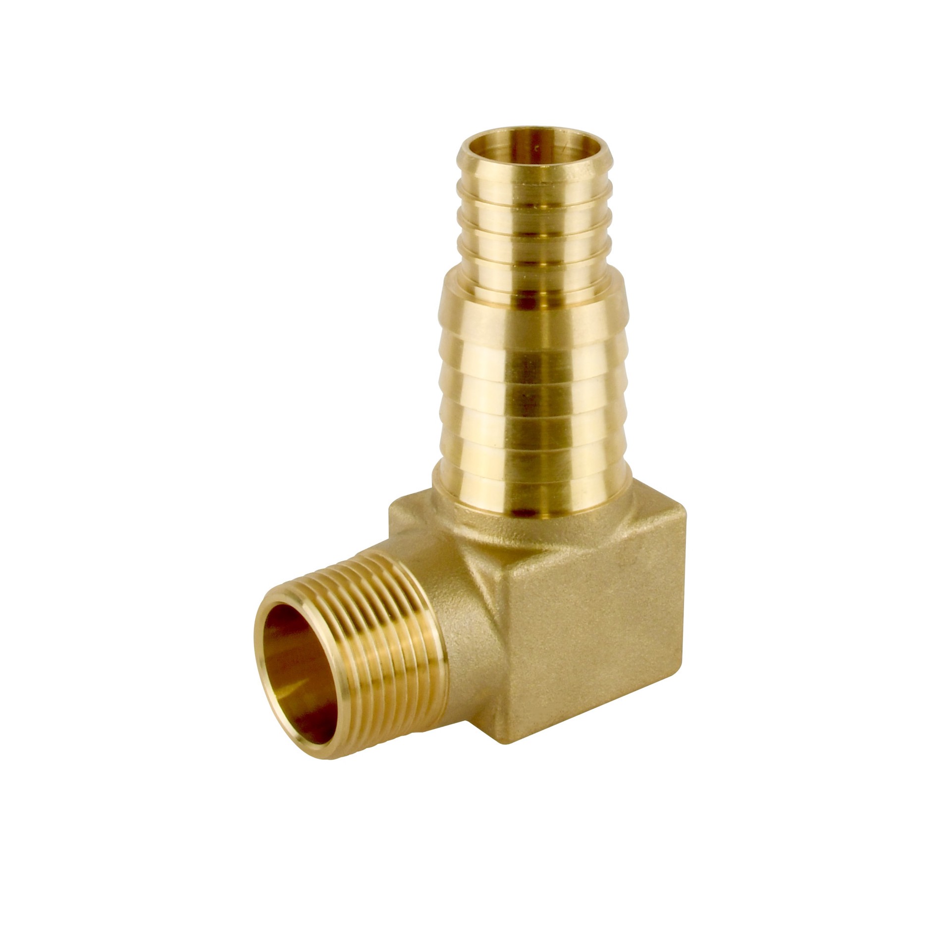 slide 1 of 6, RELIABILT Lead free brass 3/4 MNPT thread x 1 PEX B poly barb, 1 ct