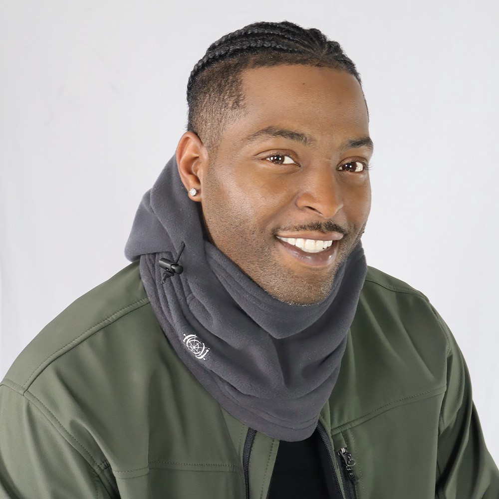 slide 3 of 5, AQUARIUS Adult unisex Grey Acrylic Balaclava, 1 ct