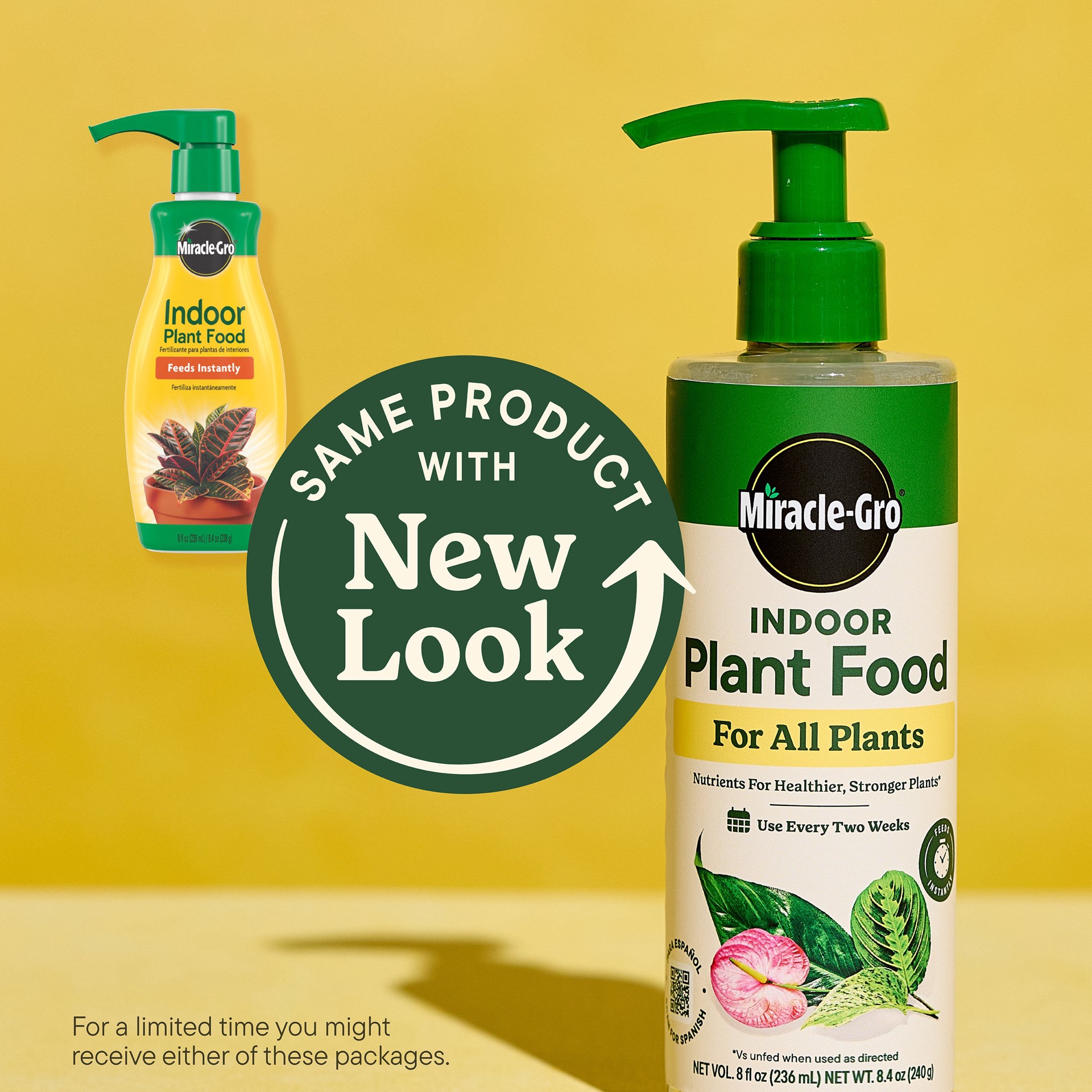 slide 2 of 6, Miracle-Gro Indoor Plant Food for All Plants 8-fl oz 1-1-1 Liquid Indoor Plant Food, 1 ct
