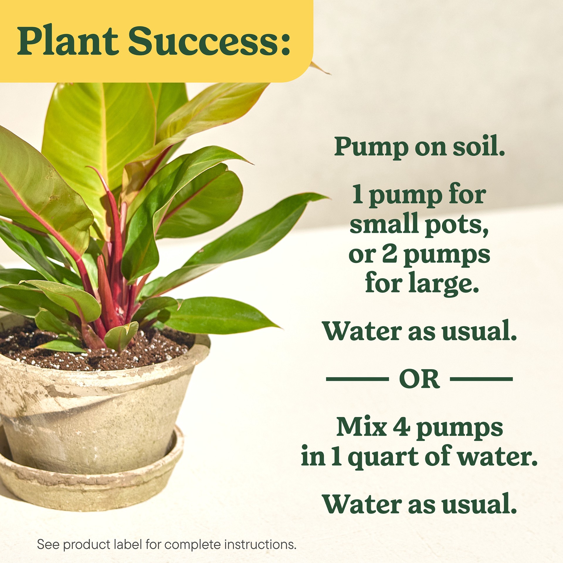 slide 6 of 6, Miracle-Gro Indoor Plant Food for All Plants 8-fl oz 1-1-1 Liquid Indoor Plant Food, 1 ct