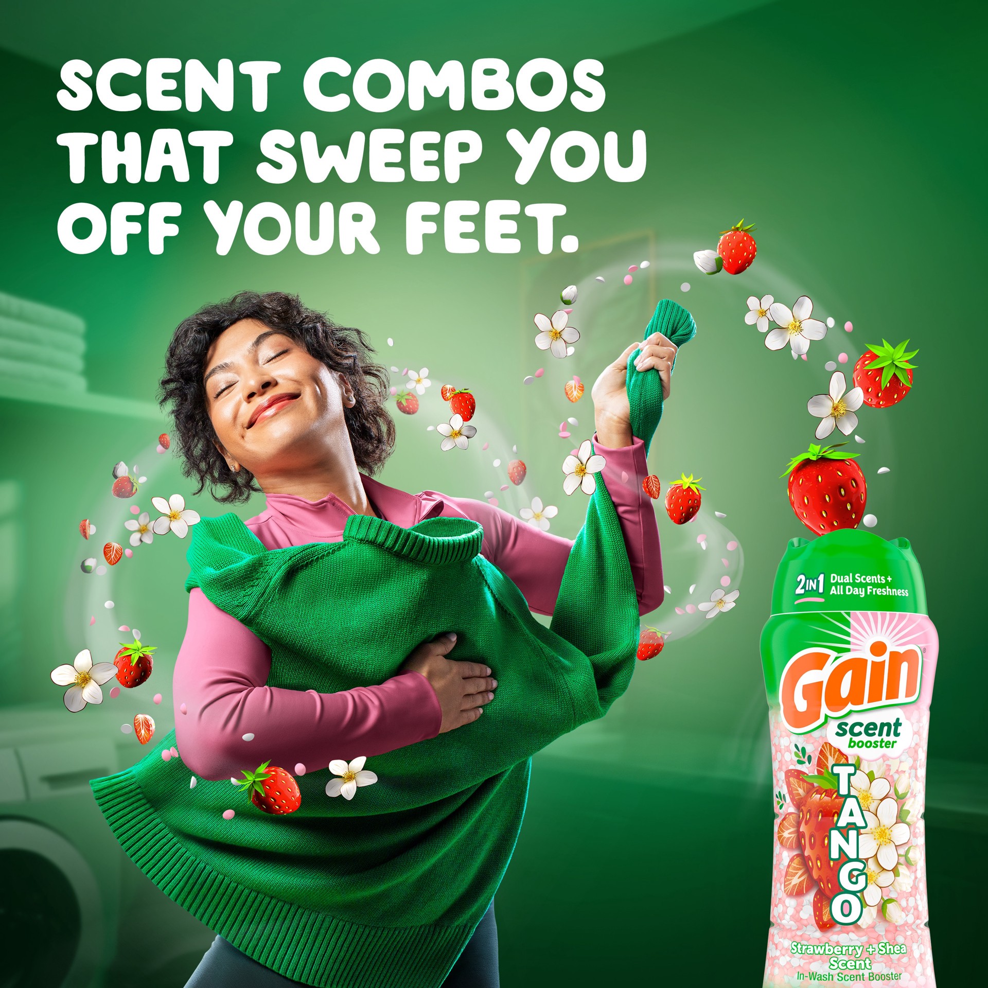 slide 2 of 6, Gain Tango Beads Strawberry and Shea Scent Booster 21.1-oz, 1 ct