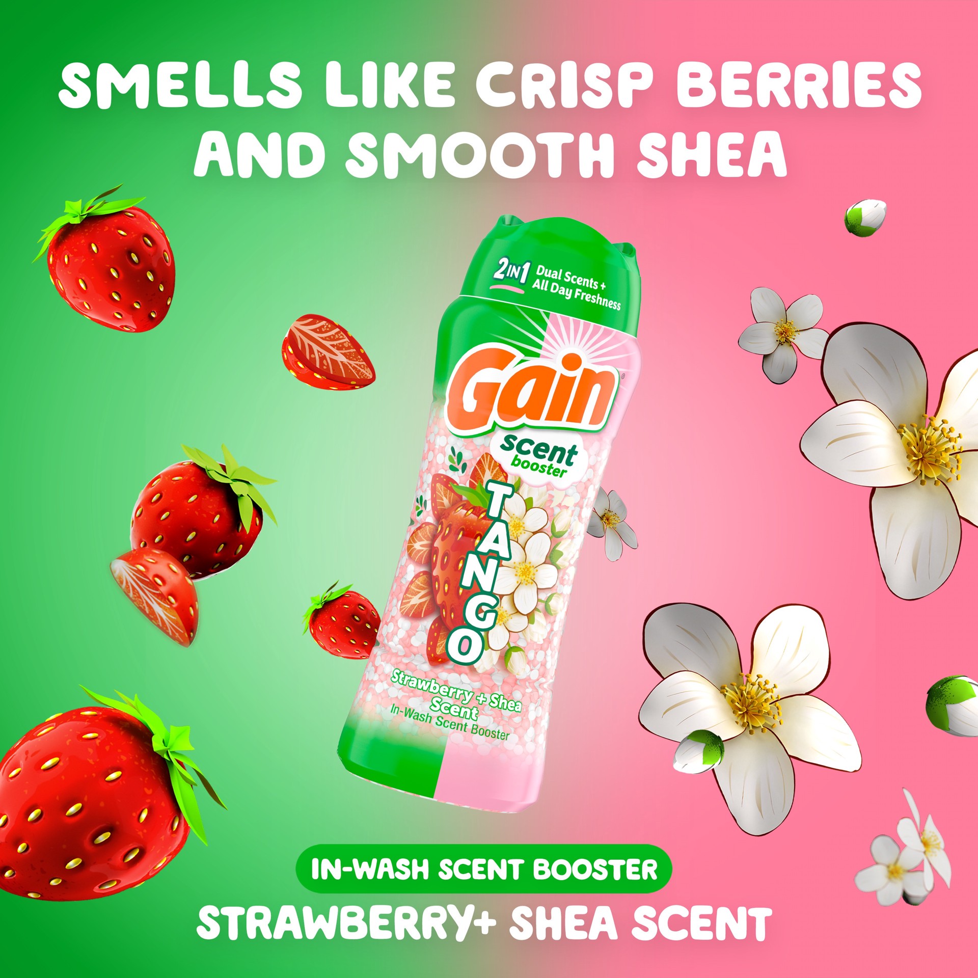 slide 4 of 6, Gain Tango Beads Strawberry and Shea Scent Booster 21.1-oz, 1 ct