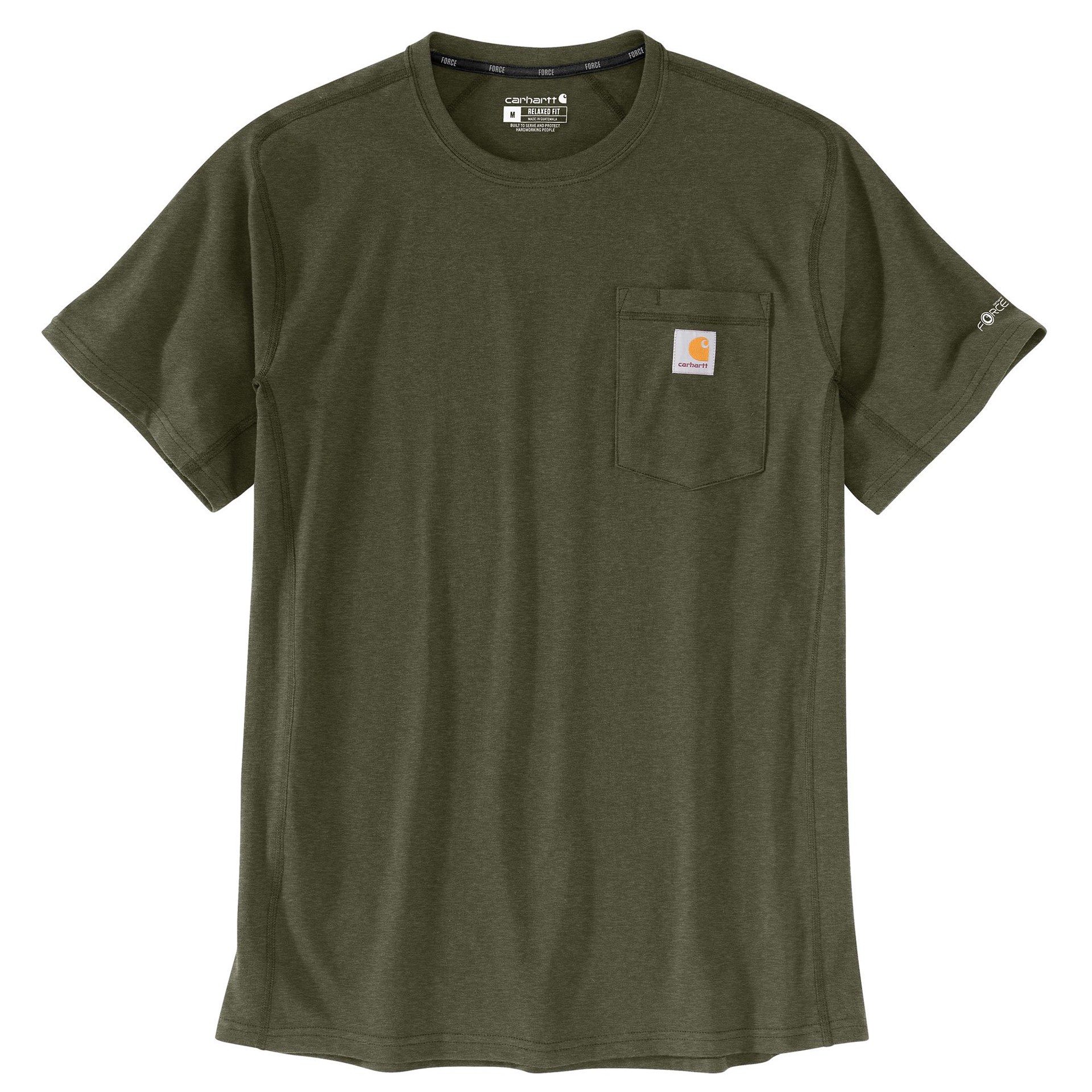 slide 2 of 6, Carhartt Men's Green Medium weight Jersey Short sleeve Solid T-shirt ( Medium ), 1 ct