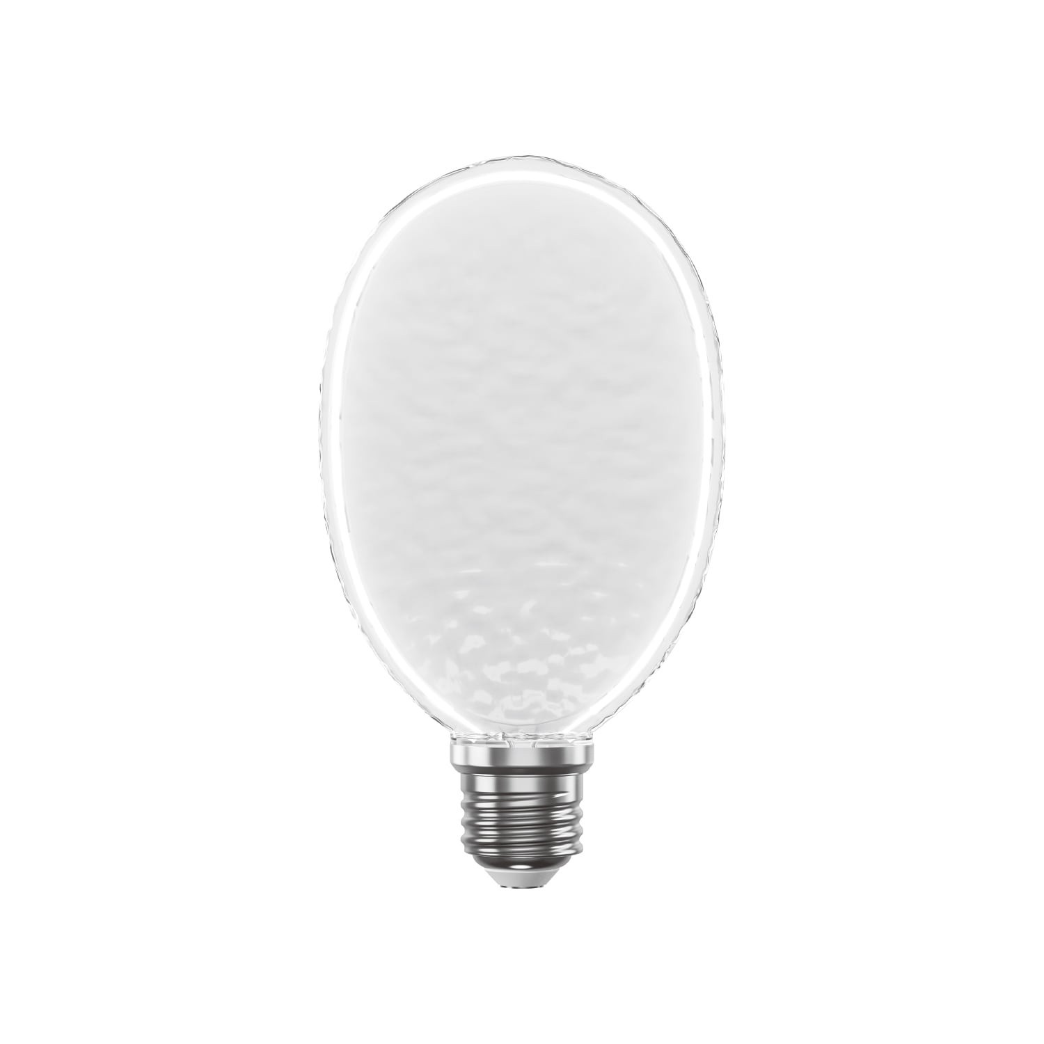 slide 2 of 6, GE Light + Form Series Edge Lit 25 -Watt EQ Soft white Dimmable LED Decorative Light Bulb, 1 ct