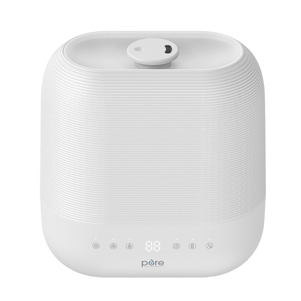 slide 1 of 1, Pure Enrichment Cool mist/Warm mist Medium Room Tabletop Humidifier - White, 1 ct