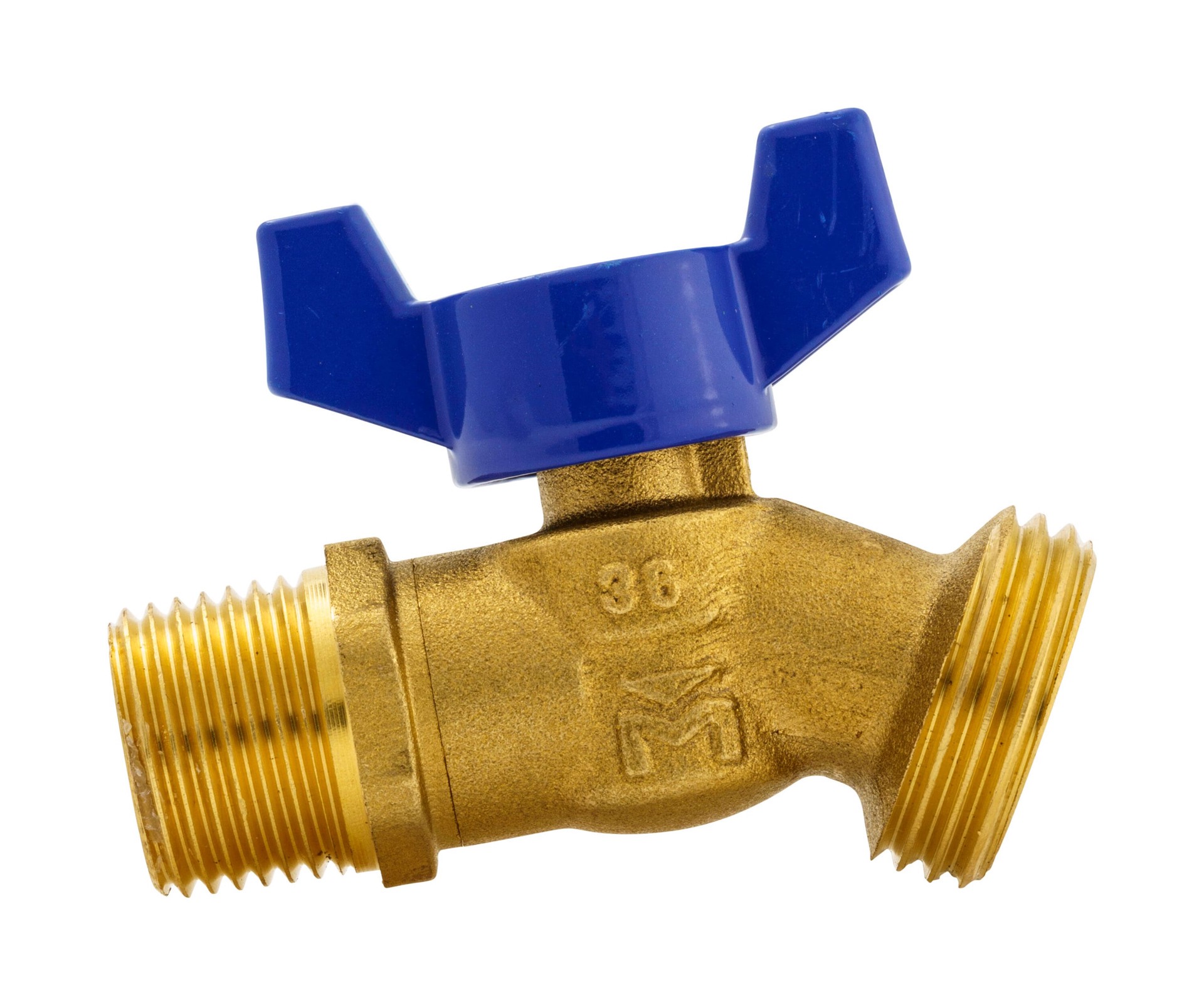 slide 2 of 3, RELIABILT 7690T 1/2-in MIP Brass Quarter turn Hose bibb, 1 ct