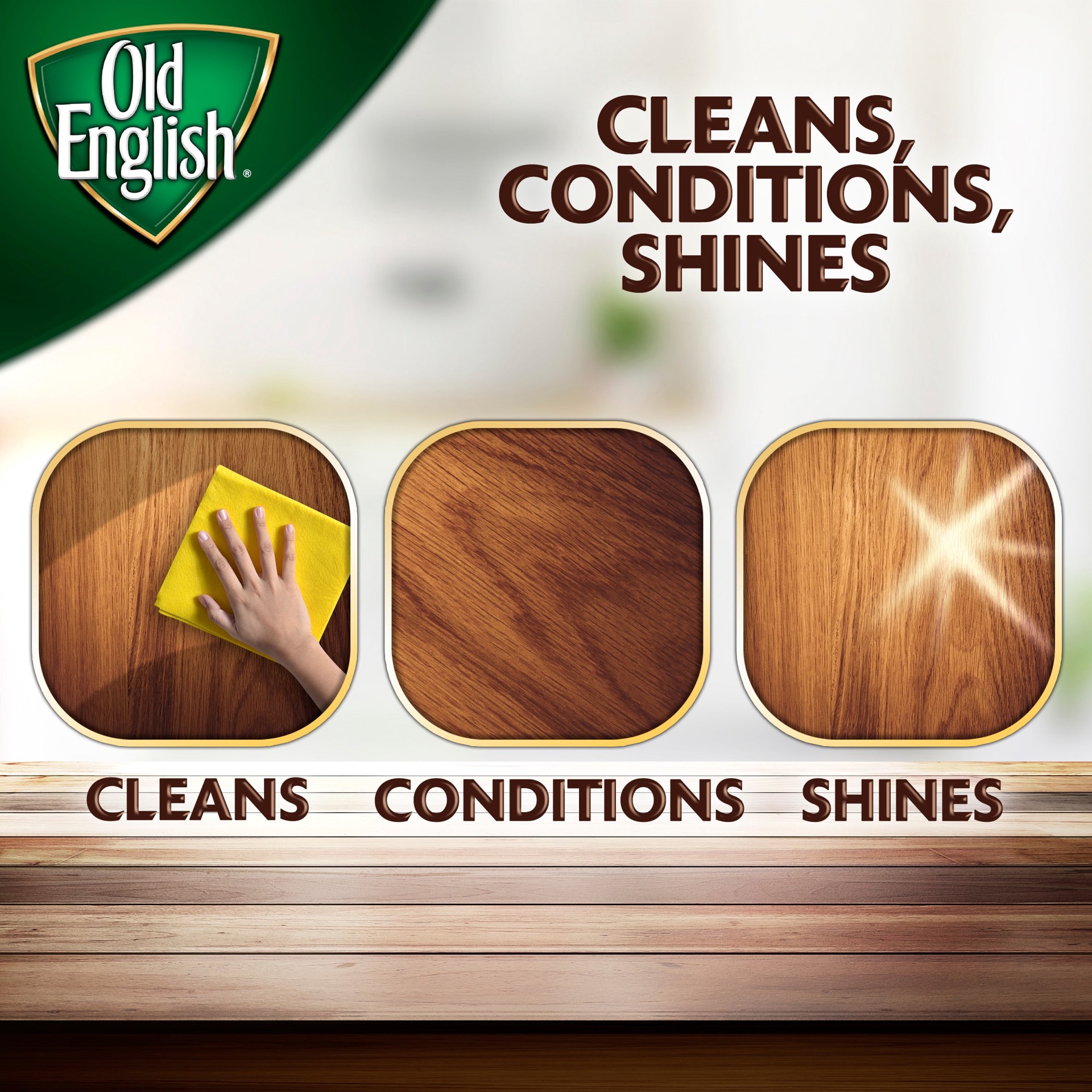 slide 3 of 4, Old English Conditioner Cleaner 16 -fl oz Lemon Wood furniture cleaner and polish, 1 ct