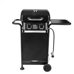 Master Forge Small 425-Sq.In Black 2 -Burner Liquid Propane Gas Grill