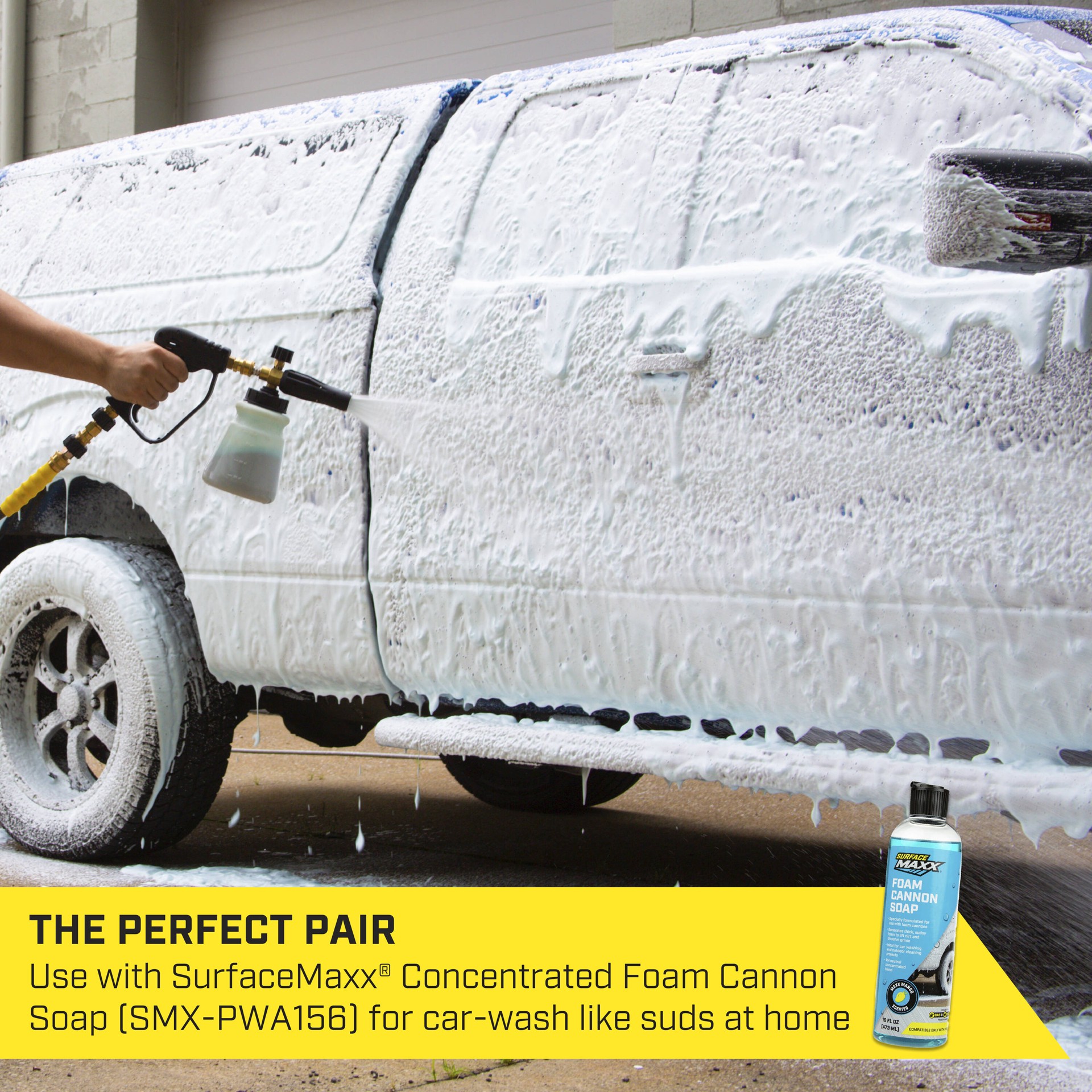 slide 3 of 6, SurfaceMaxx 3700-PSI 1/4-in Foam cannon, 1 ct