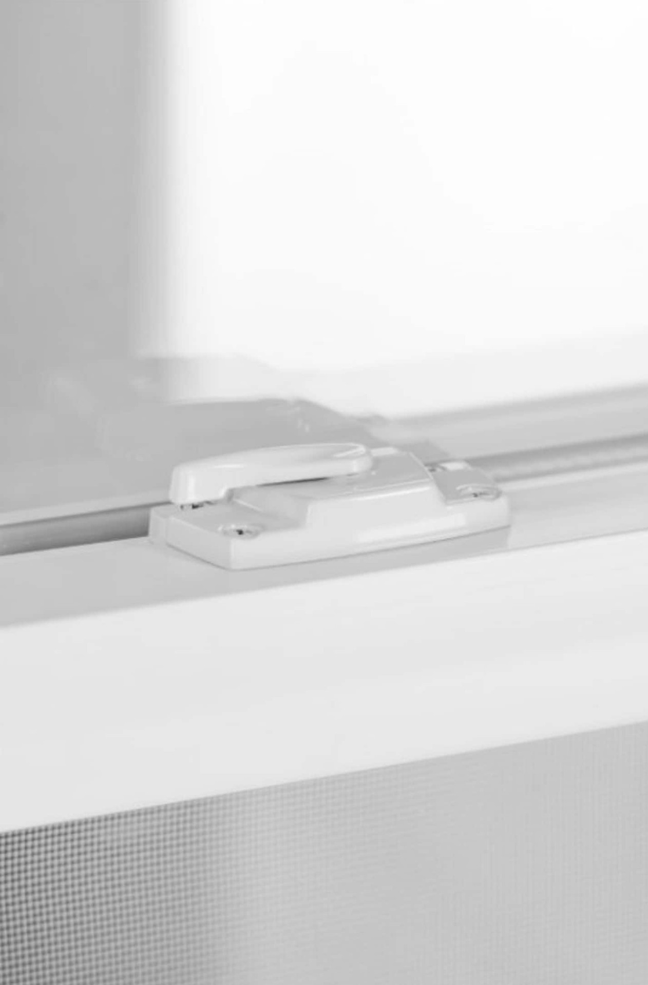 slide 6 of 6, RELIABILT Series 28100 31-1/2-in x 35-1/2-in Black Exterior Vinyl New Construction Single Hung Window Low-E argon Double Pane Glass with Grids, (Half Screen Included), 1 ct