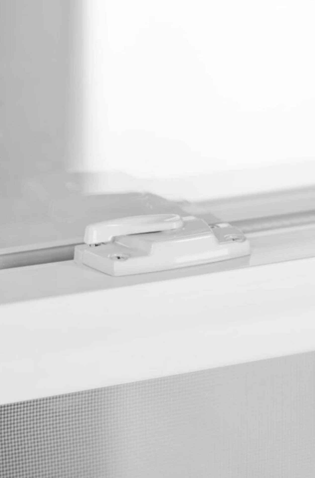 slide 6 of 6, RELIABILT Series 28100 31-1/2-in x 51-1/2-in Black Exterior Vinyl New Construction Single Hung Window Low-E argon Double Pane Glass with Grids, (Half Screen Included), 1 ct