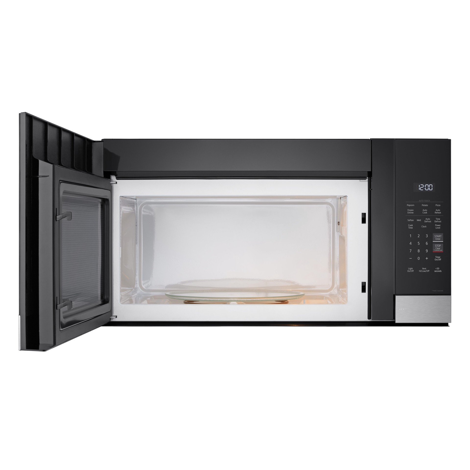 slide 2 of 6, LG 1.6-cu ft Over-the-Range Microwave with Sensor Cooking ( Stainless Steel ), 1 ct