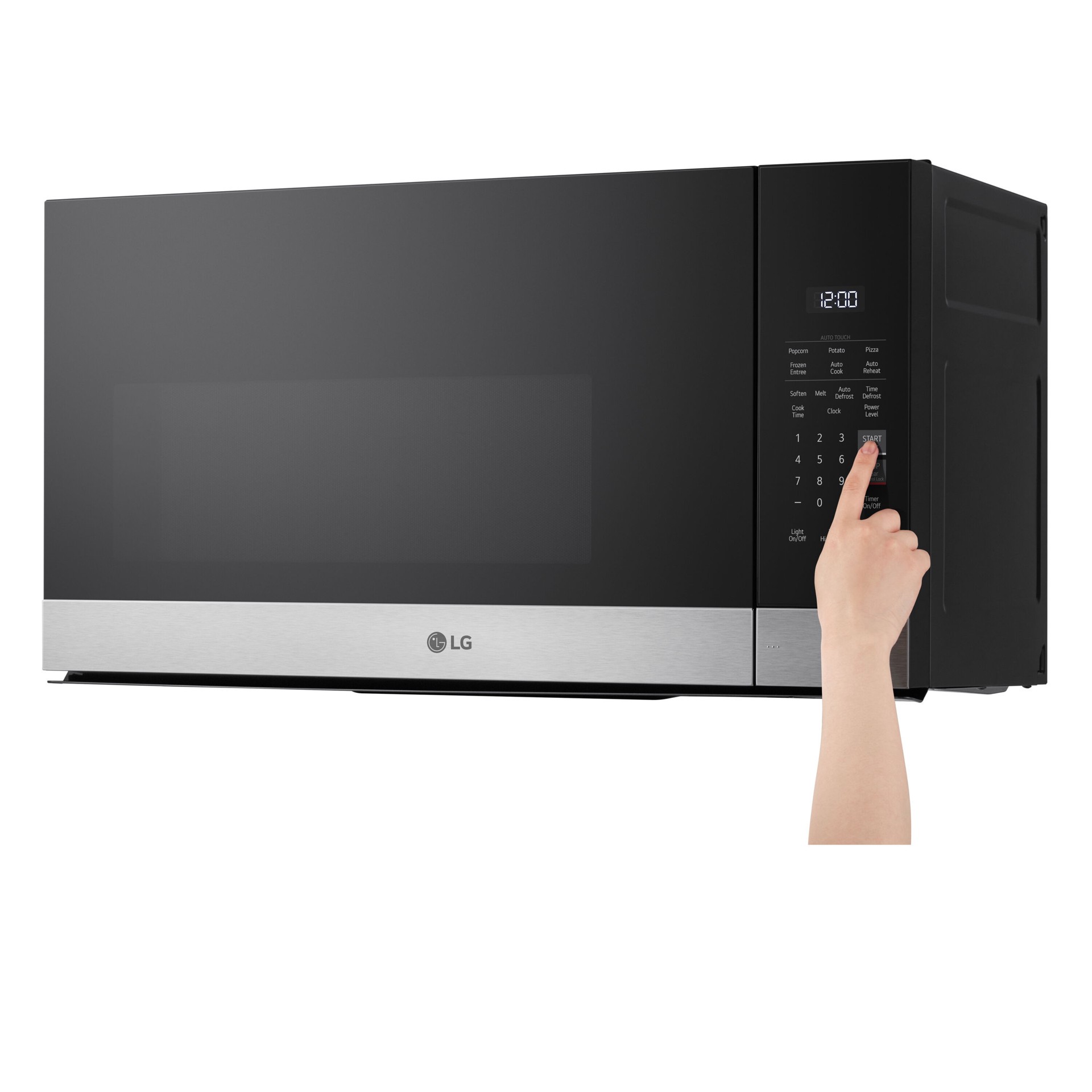 slide 3 of 6, LG 1.6-cu ft Over-the-Range Microwave with Sensor Cooking ( Stainless Steel ), 1 ct