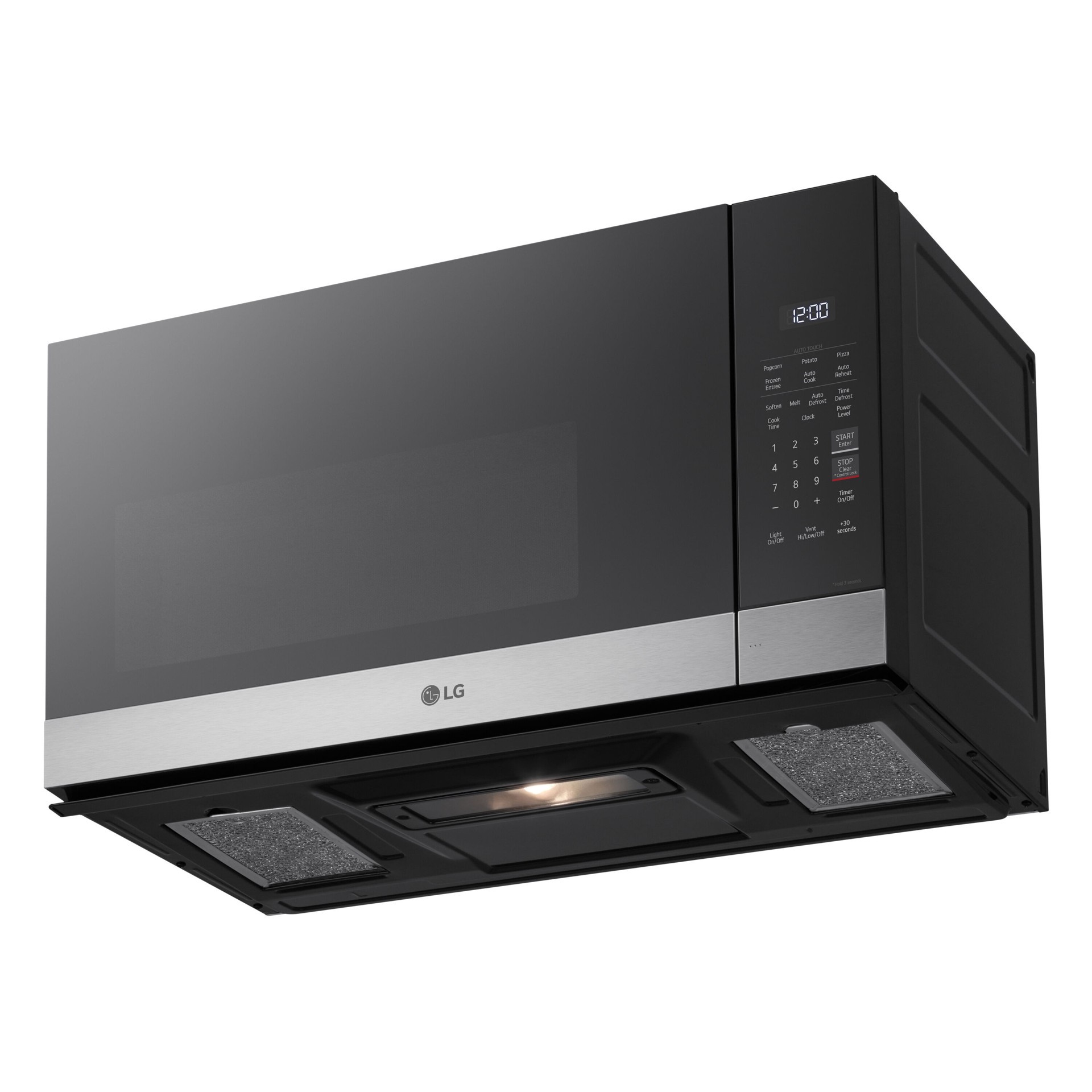 slide 4 of 6, LG 1.6-cu ft Over-the-Range Microwave with Sensor Cooking ( Stainless Steel ), 1 ct