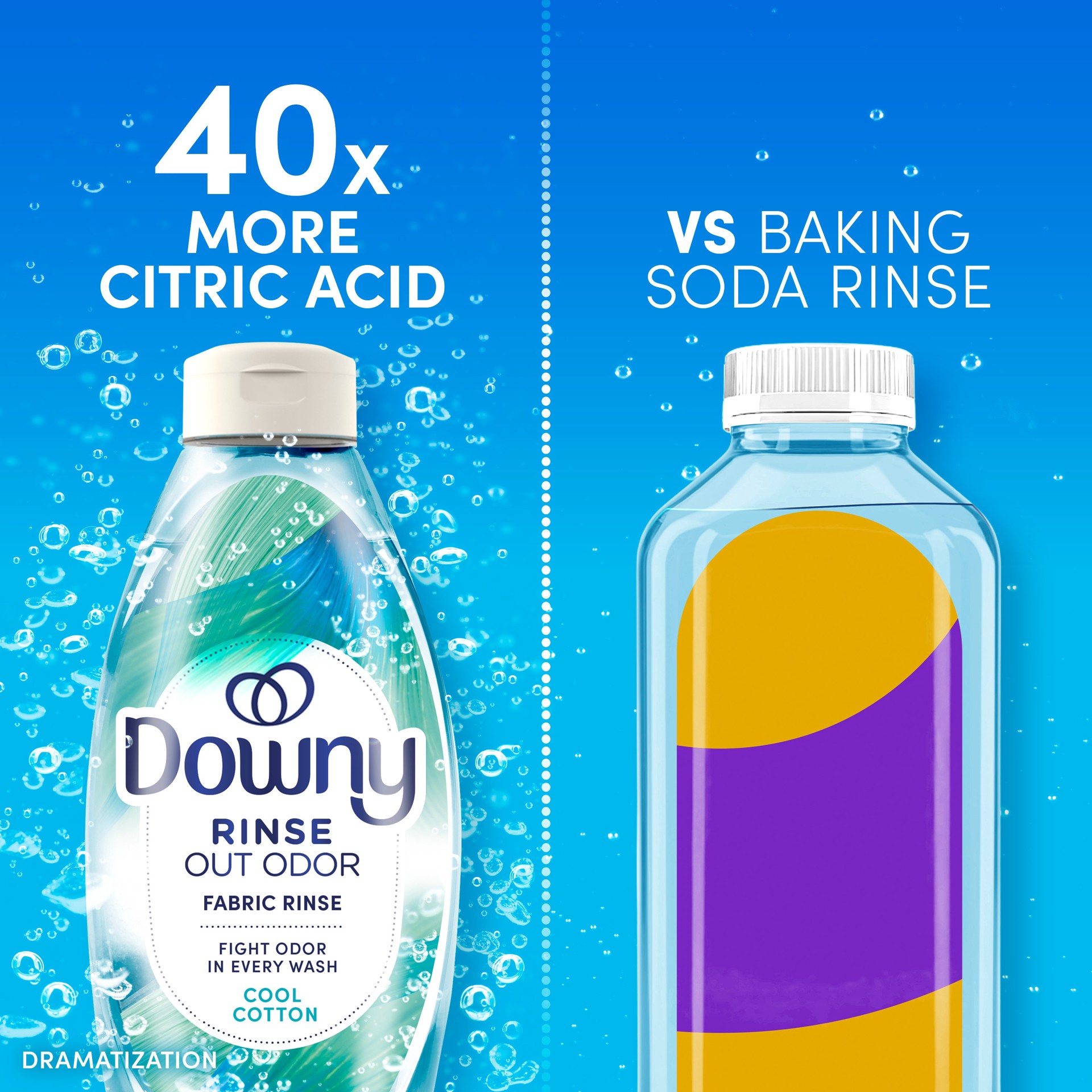 slide 2 of 6, Downy Rinse Out Odor 62 -fl oz Cool Cotton Fabric Deodorizer, 1 ct