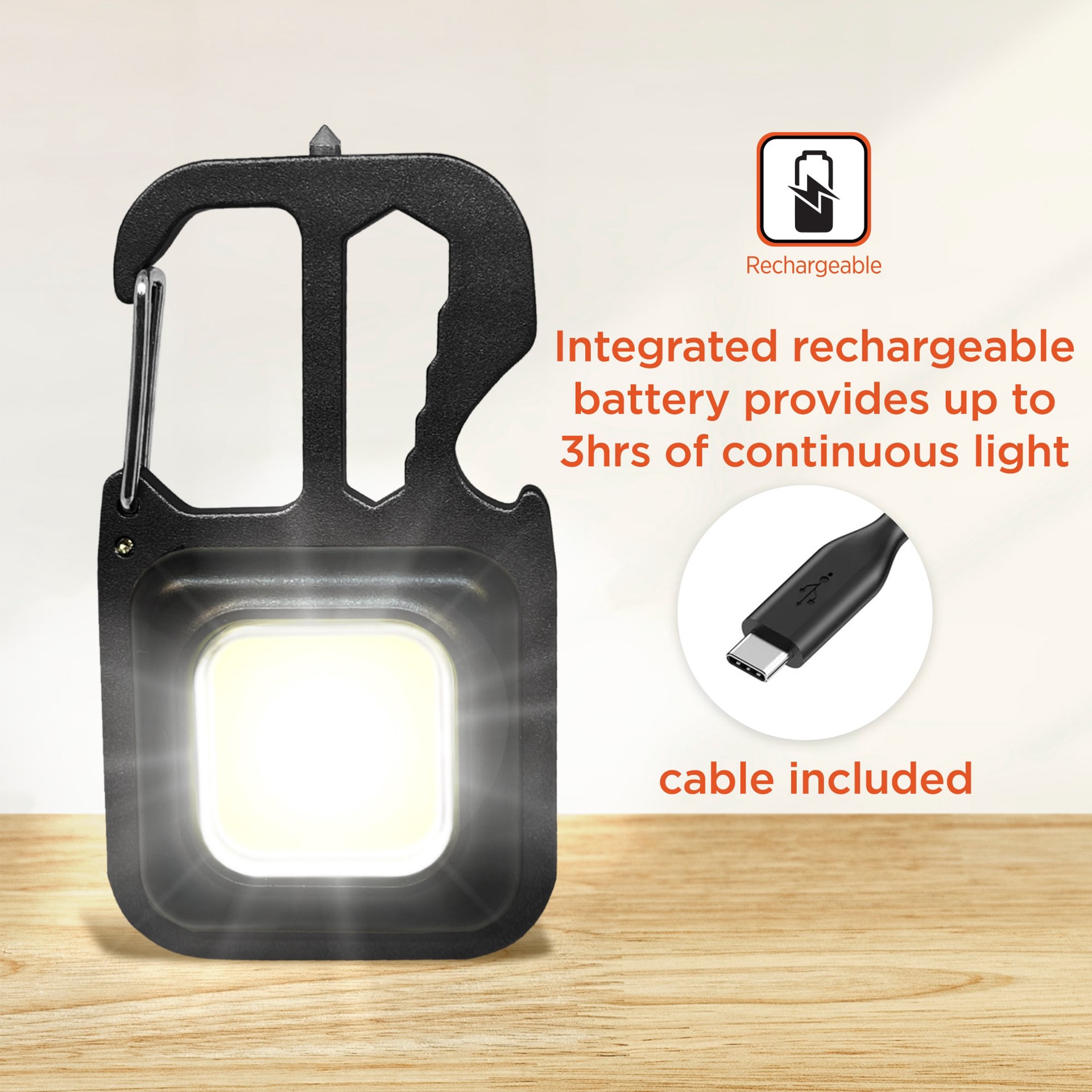 slide 6 of 6, BLACK & DECKER 3.75-in Square Auto-lock Carabiner, 1 ct