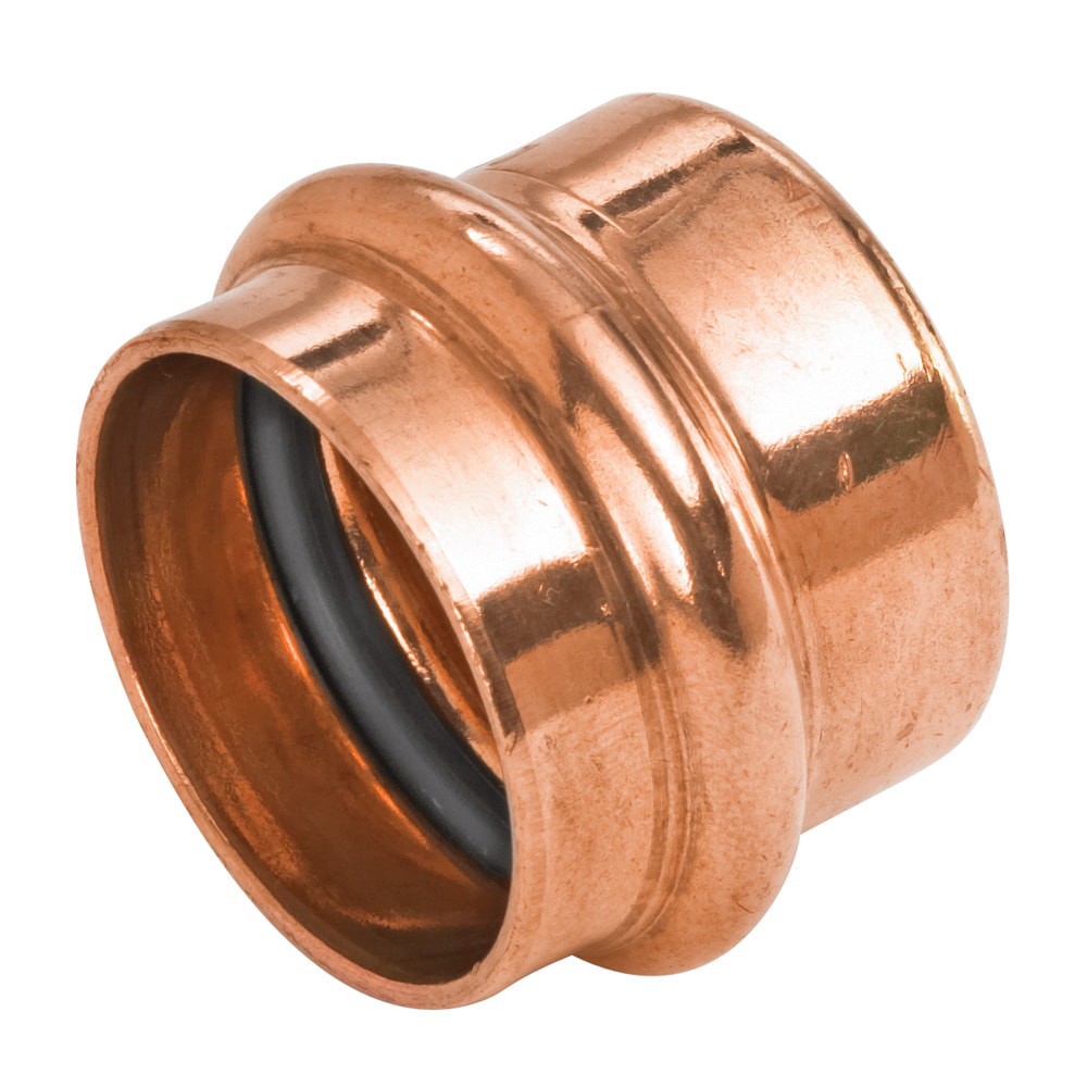 slide 1 of 1, 1-in Copper Press Cap - Lead-Free, 200 PSI CWP, 1 ct