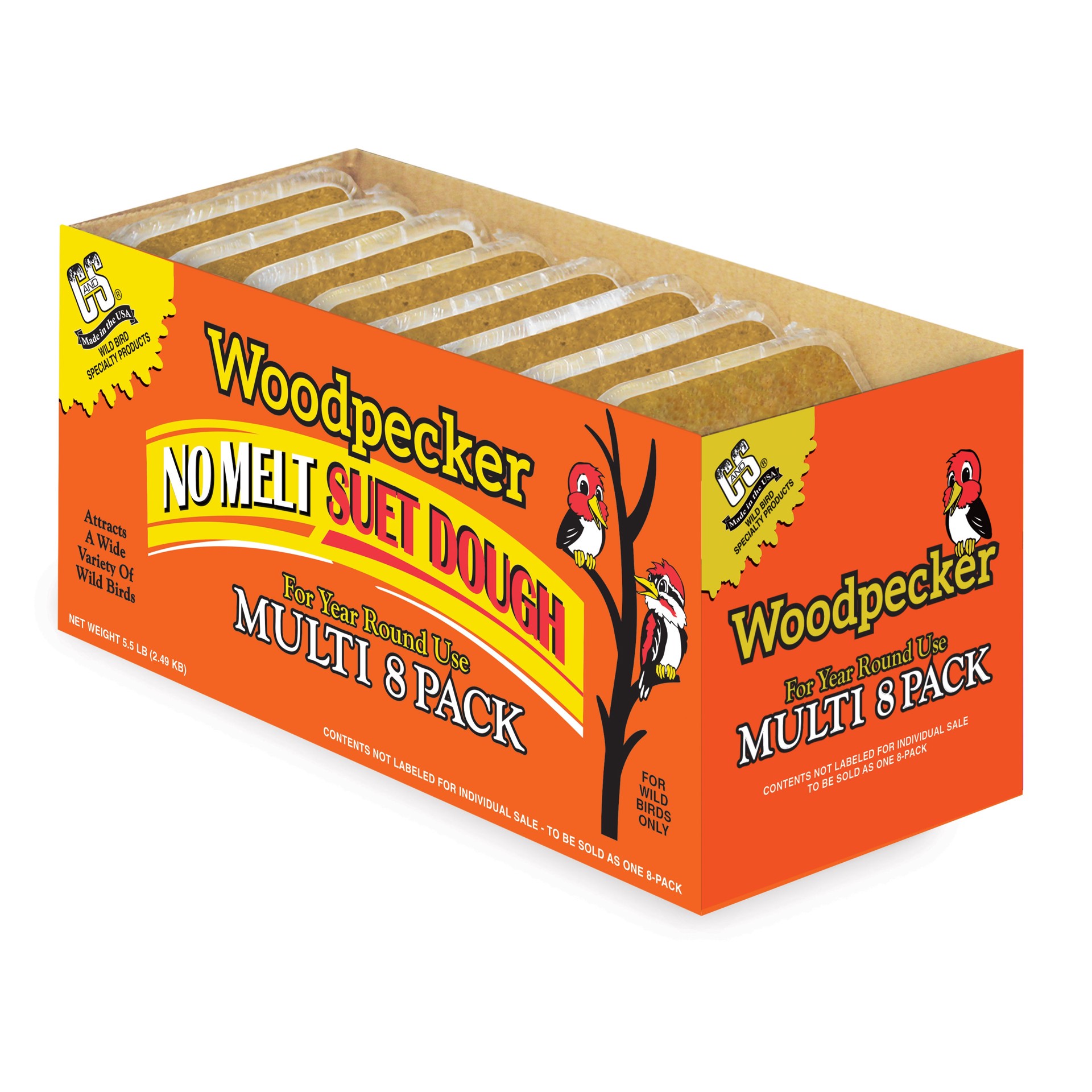 slide 1 of 6, C&S Woodpecker Dough Value Pack (blend) Suet 6 Pound(s), 1 ct