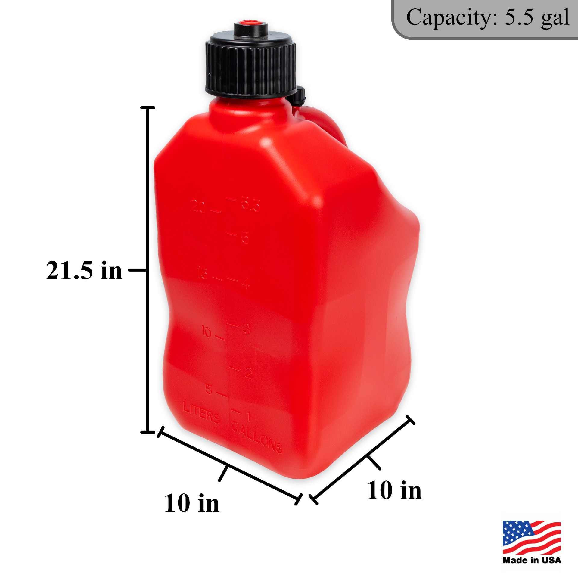 slide 2 of 6, Bushman 5.5-Gallon Plastic Red Water Storage Tank, 1 ct