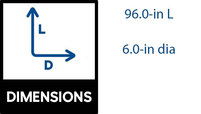 slide 2 of 6, IMPERIAL 6.0-in x 8.0-ft Aluminum Semi-rigid Duct, 1 ct
