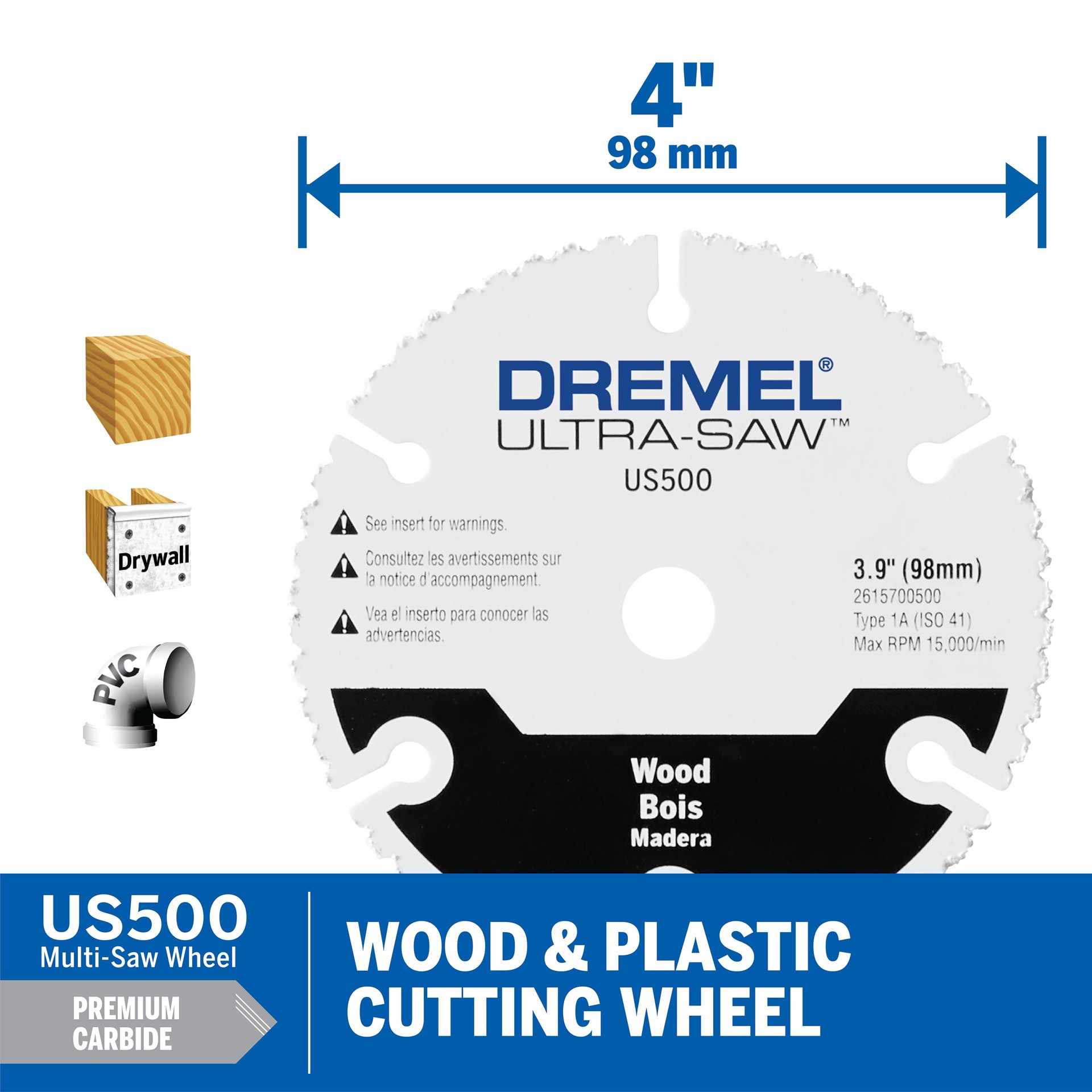 slide 2 of 6, Dremel 4-in Carbide Circular saw blade Individual, 1 ct