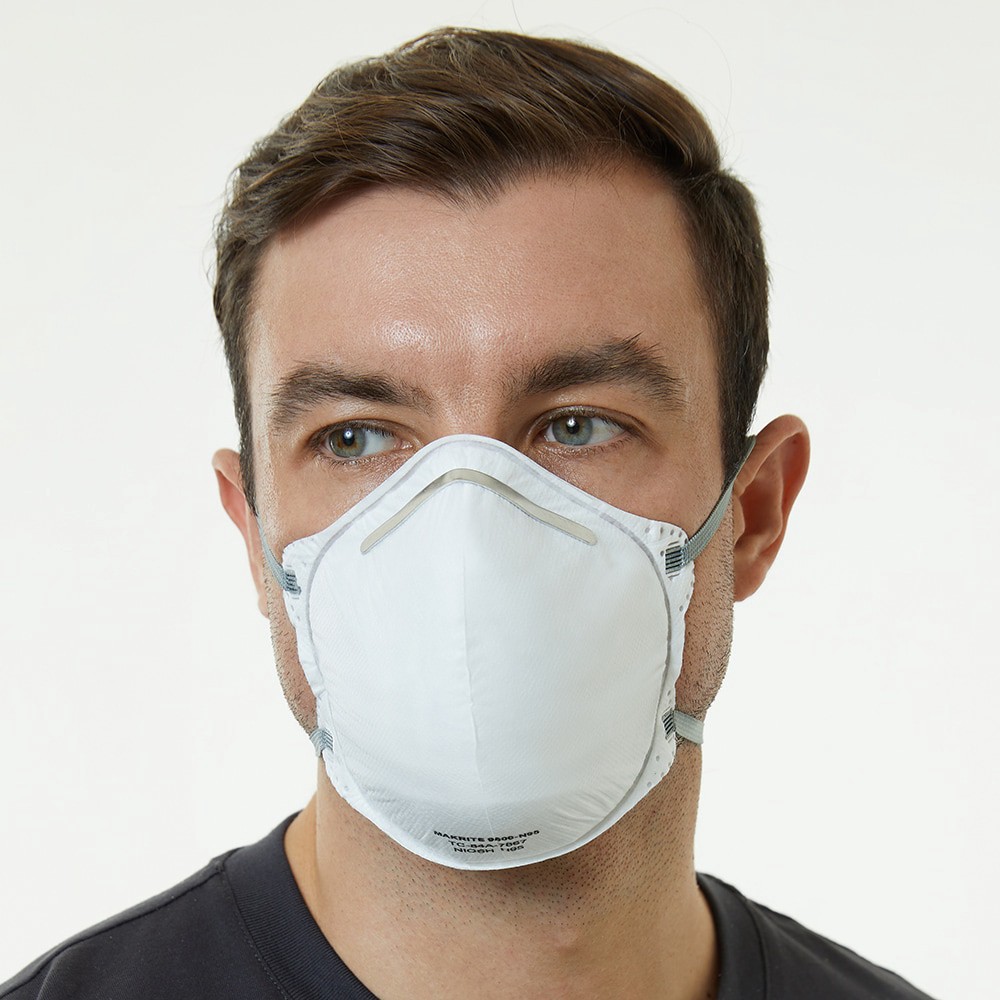 slide 5 of 6, Project Source White N95 Non-Valved Respirator 10 -Pack, 1 ct