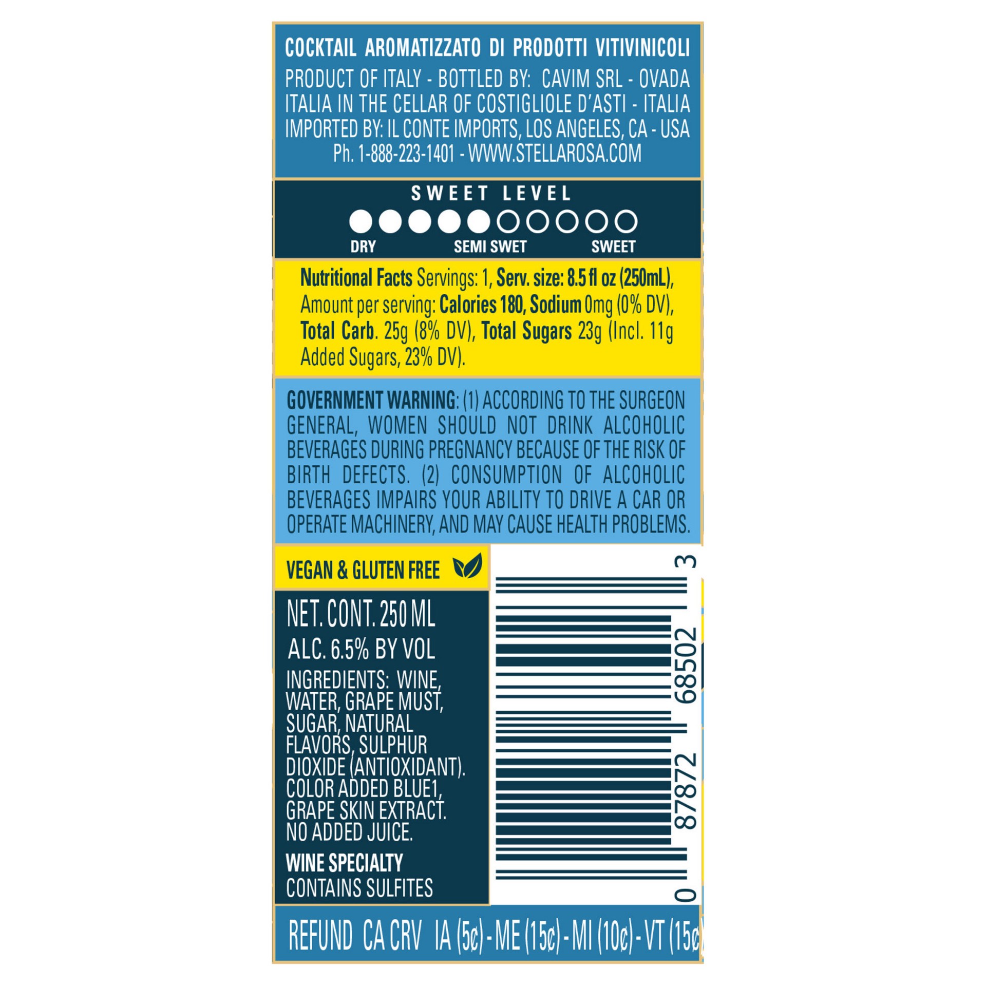 slide 6 of 7, Juicy Sparkle Blueberry Sparkling White Wine 750 ml, 750 ml