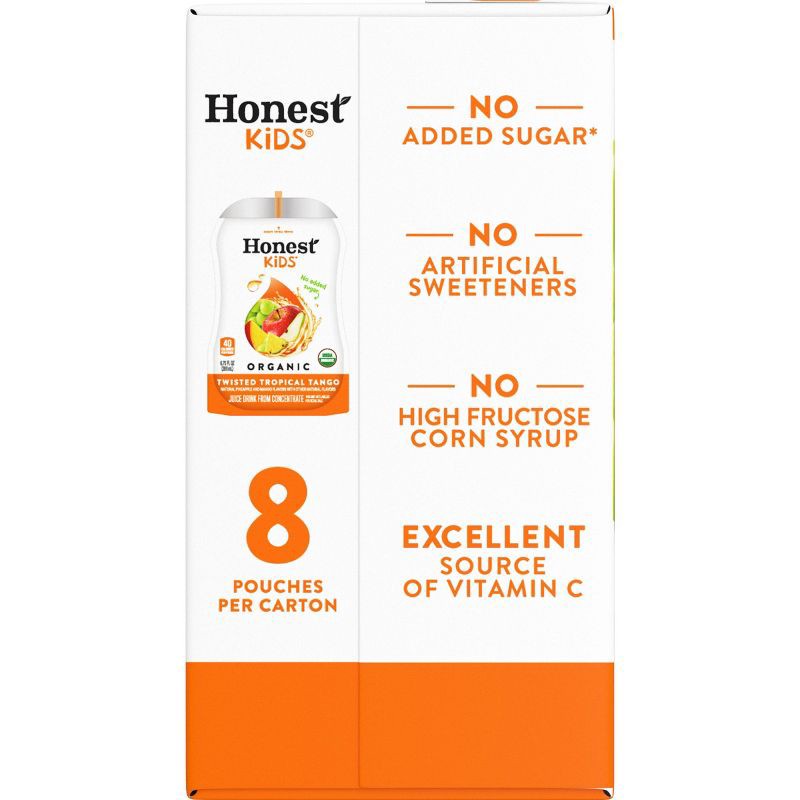 slide 3 of 6, Honest Kids Twisted Tropical Tango - 8pk/6.75 fl oz Pouches, 8 ct; 6.75 fl oz