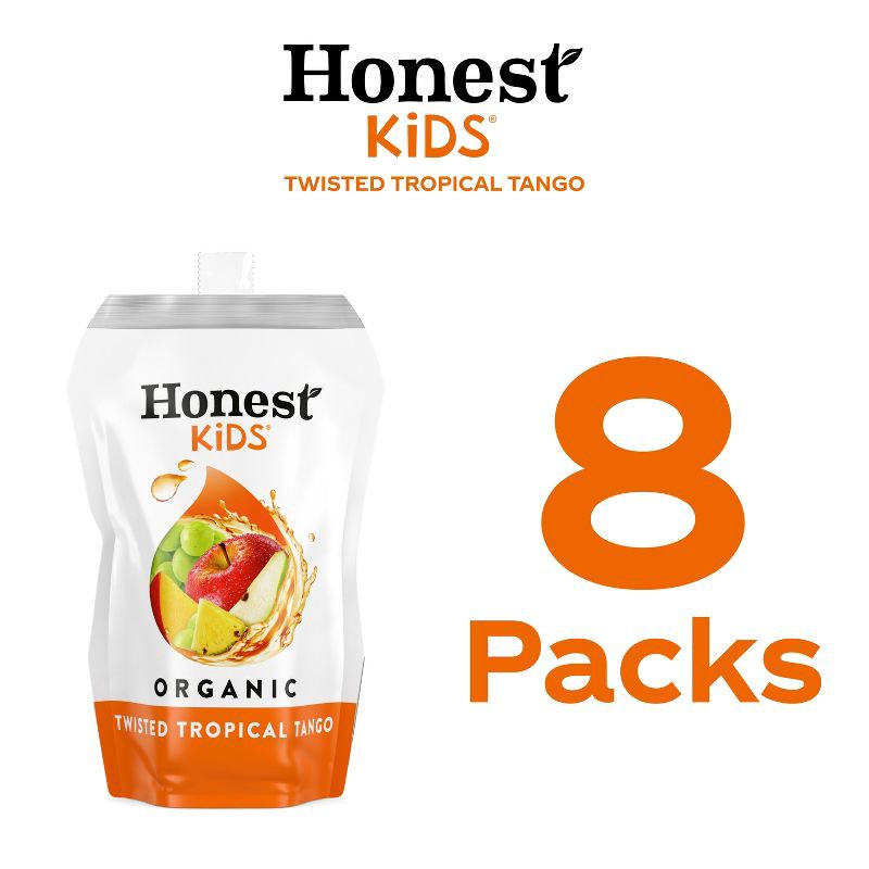 slide 6 of 6, Honest Kids Twisted Tropical Tango - 8pk/6.75 fl oz Pouches, 8 ct; 6.75 fl oz